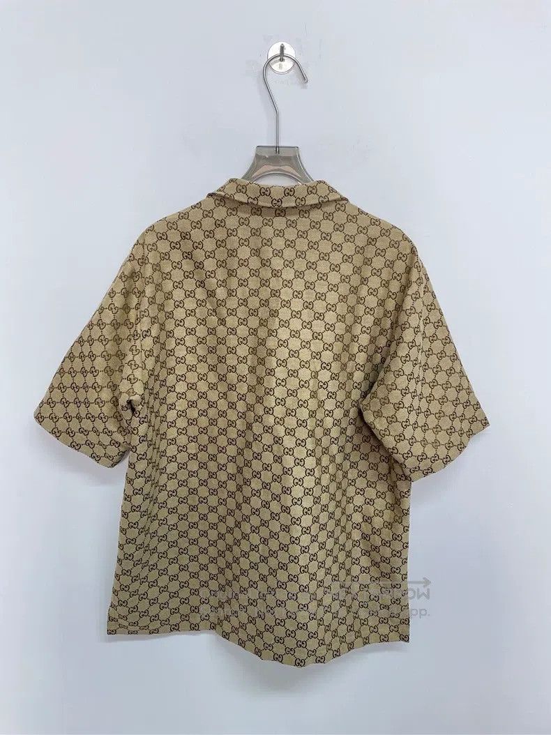 Gucci Gucci Lapel single-breasted Logo full-print short-sleeved Size US M / EU 48-50 / 2 - 2 Thumbnail