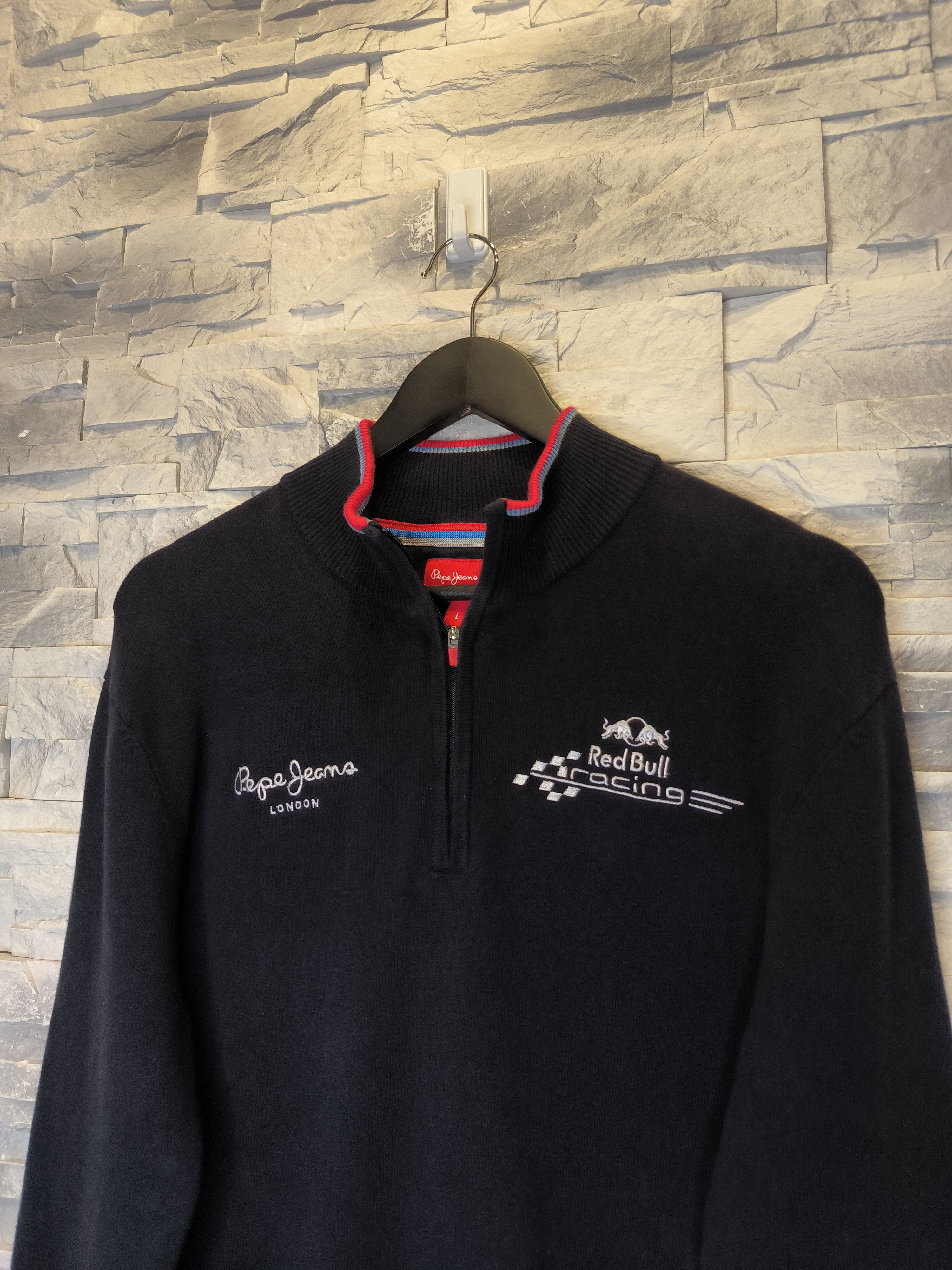 Pepe Jeans Pepe Jeans Racing Red Bull Half Zip Sweatshirt Size US L / EU 52-54 / 3 - 2 Thumbnail