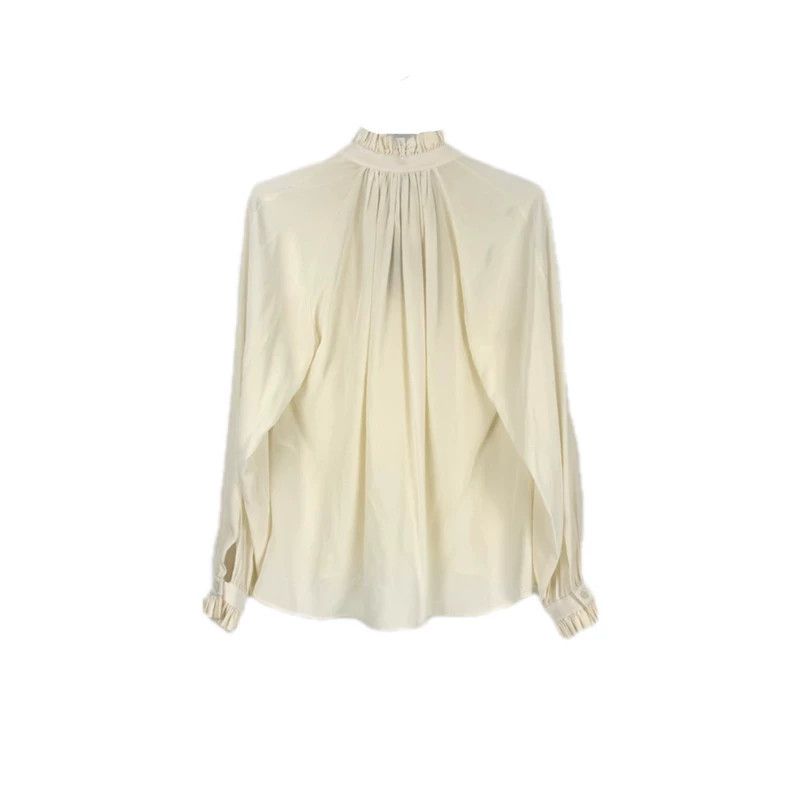 Louis Vuitton Louis Vuitton Beige lace silk shirt 2505-Nextarrow Size XS / US 0-2 / IT 36-38 - 2 Thumbnail