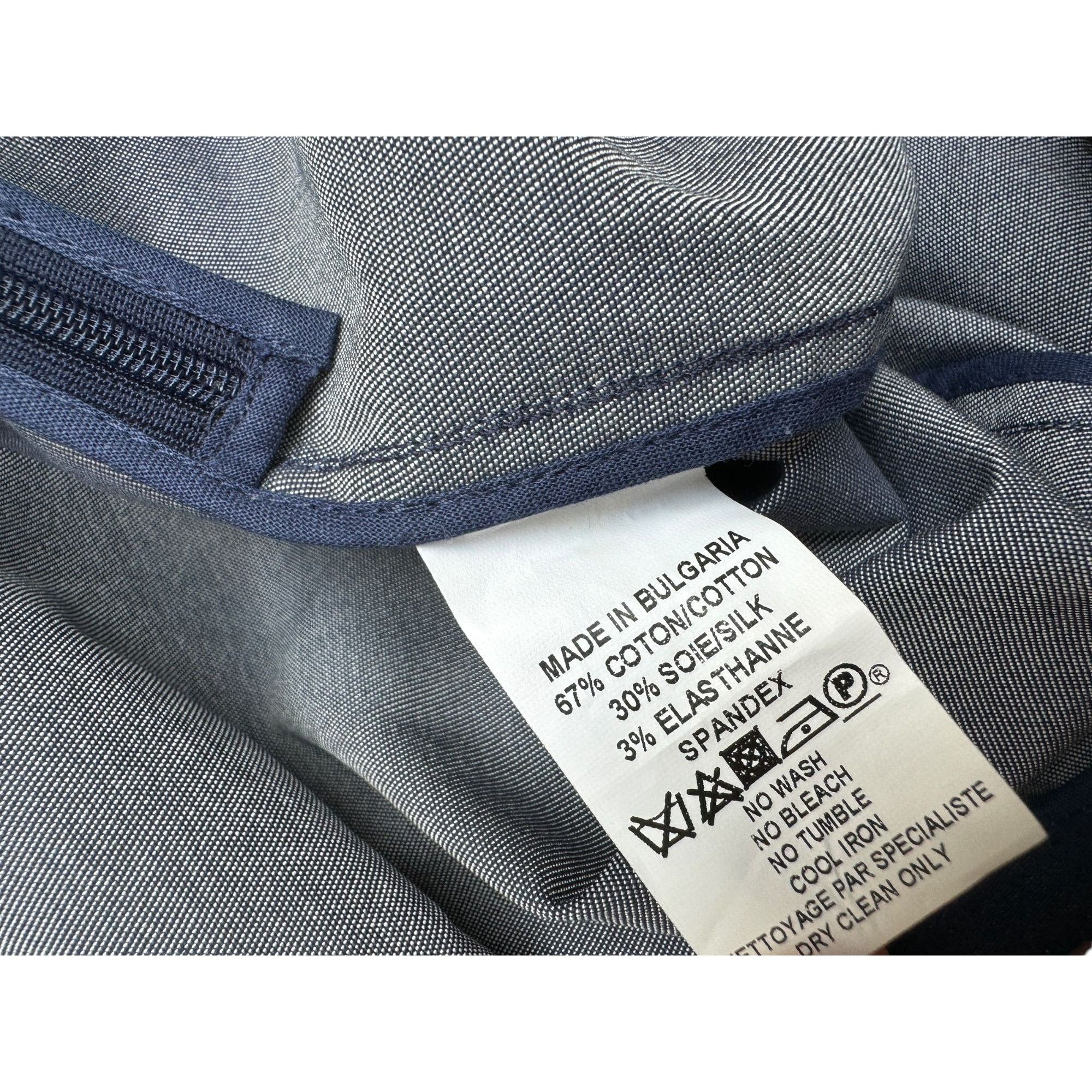Courreges Blue cotton silk skirt Size 28" / US 6 / IT 42 - 4 Thumbnail