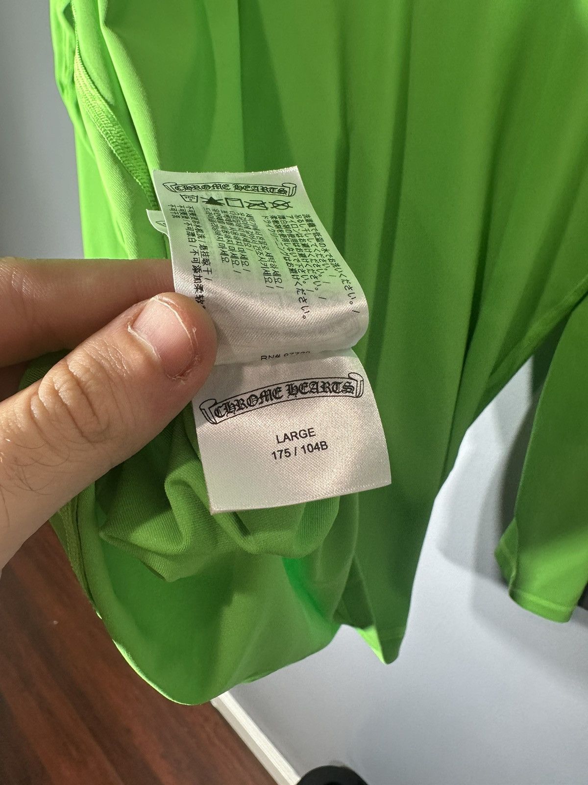 Chrome Hearts Chrome hearts green rash guard long sleeve Size US L / EU 52-54 / 3 - 3 Thumbnail