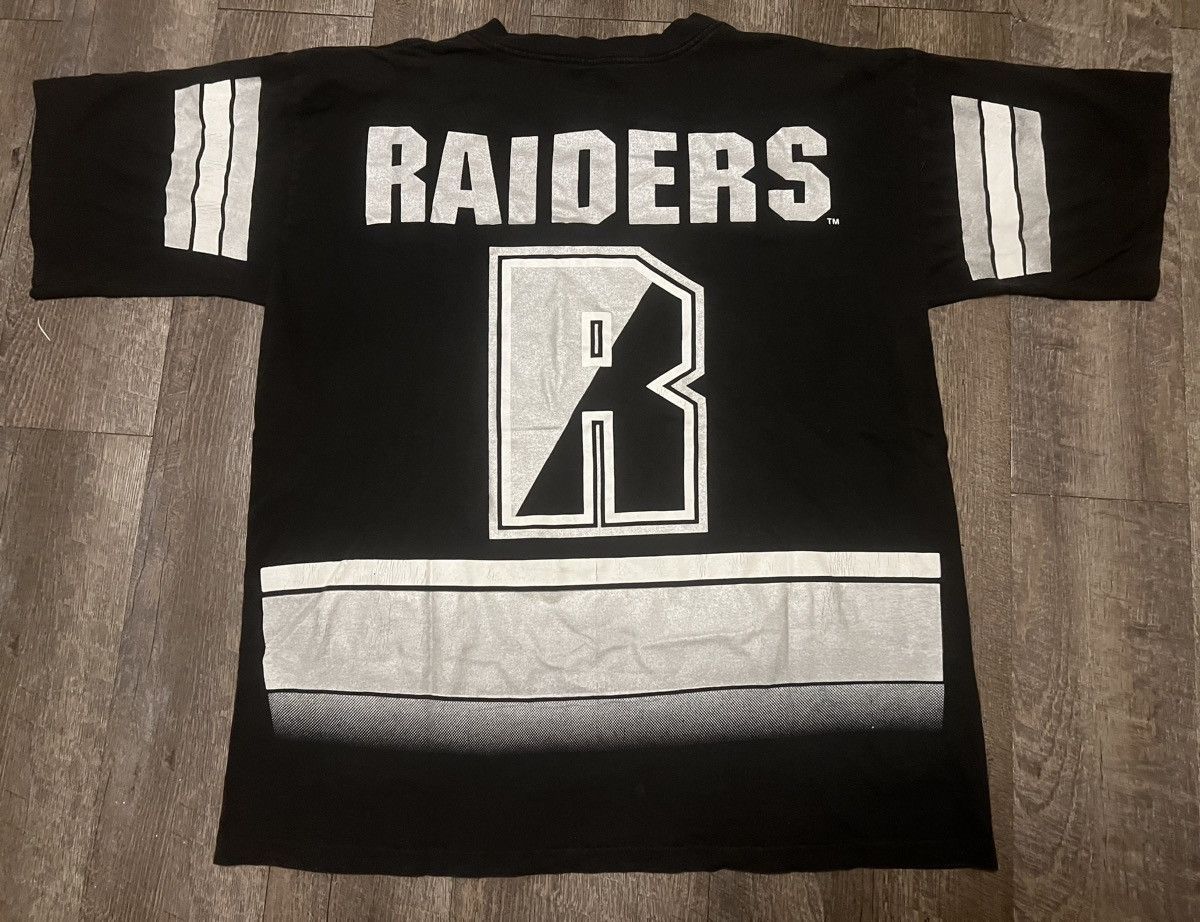 NFL Vintage Raiders All Over Print Salem Shirt size XL 1991 Size US XL / EU 56 / 4 - 3 Thumbnail