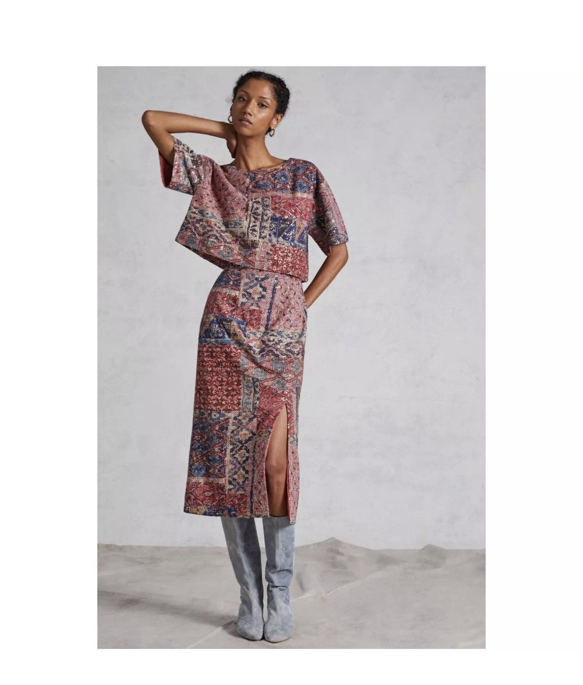 Anthropologie Nikita Mhaisalkar Anthropologie women’s cotton abstract Size 30" / US 8 / IT 44 - 4 Thumbnail