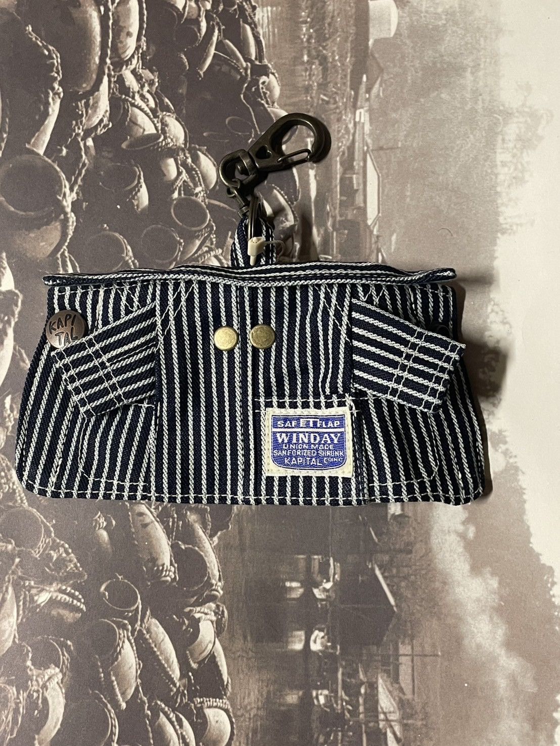Kapital Kapital Denim Coverall Keyholder (Hickory) Size ONE SIZE - 3 Thumbnail