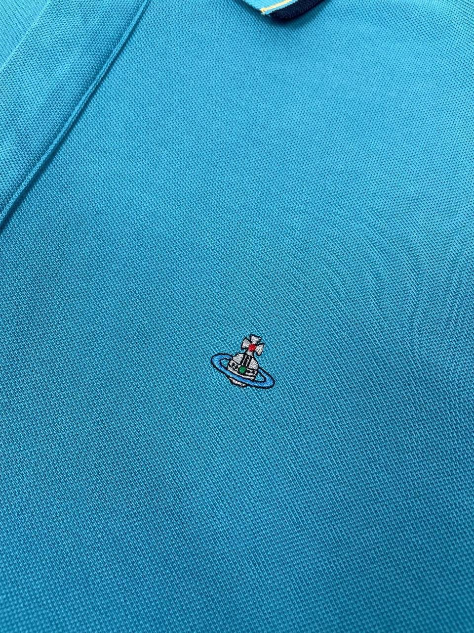 Vivienne Westwood Vivienne Westwood Polo Shirt Logo Orb Basic Blue Size US M / EU 48-50 / 2 - 4 Thumbnail