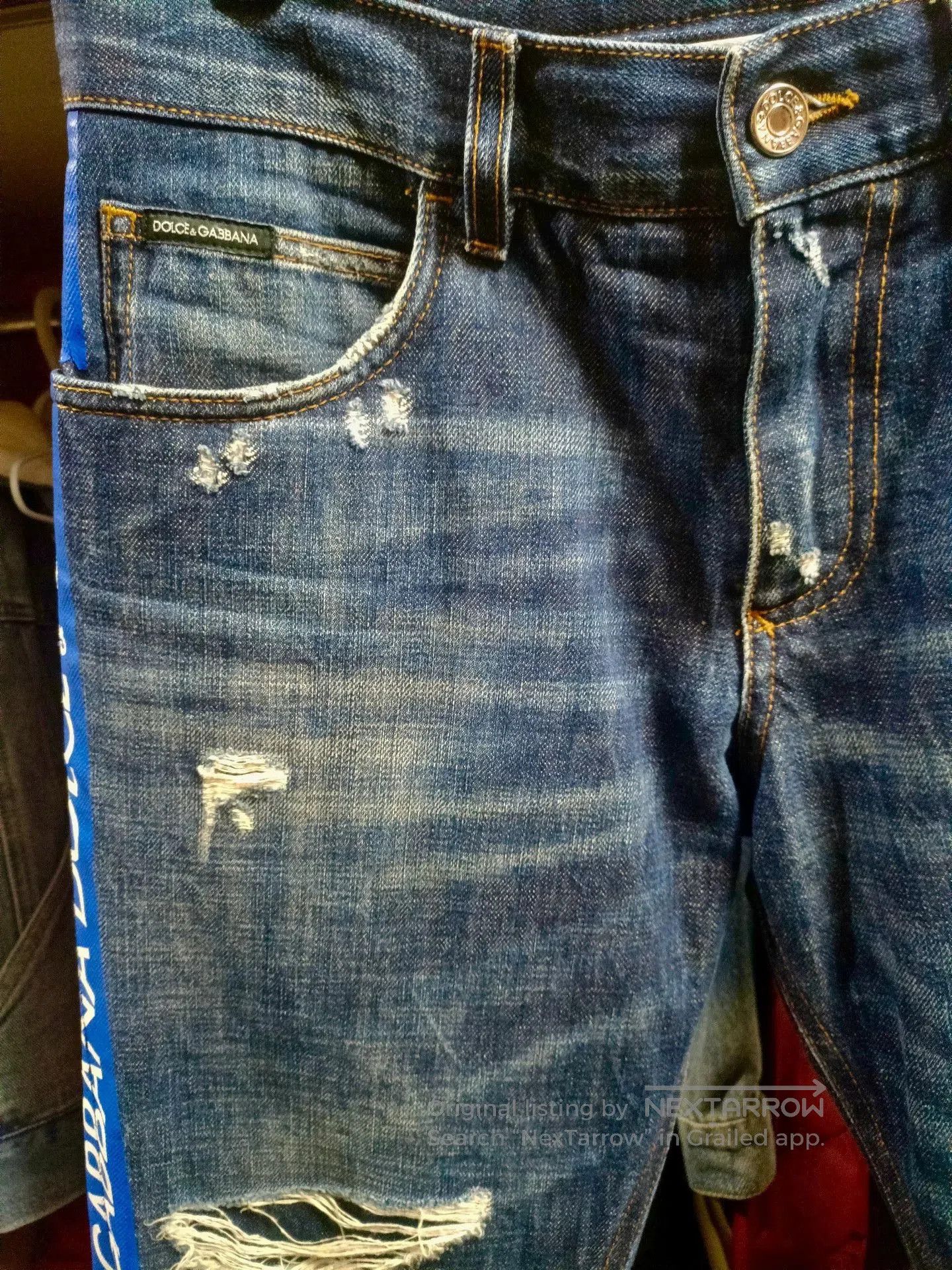 Dolce & Gabbana Dolce & Gabbana 44 DG Slogan Jeans. Size US 28 / EU 44 - 3 Thumbnail