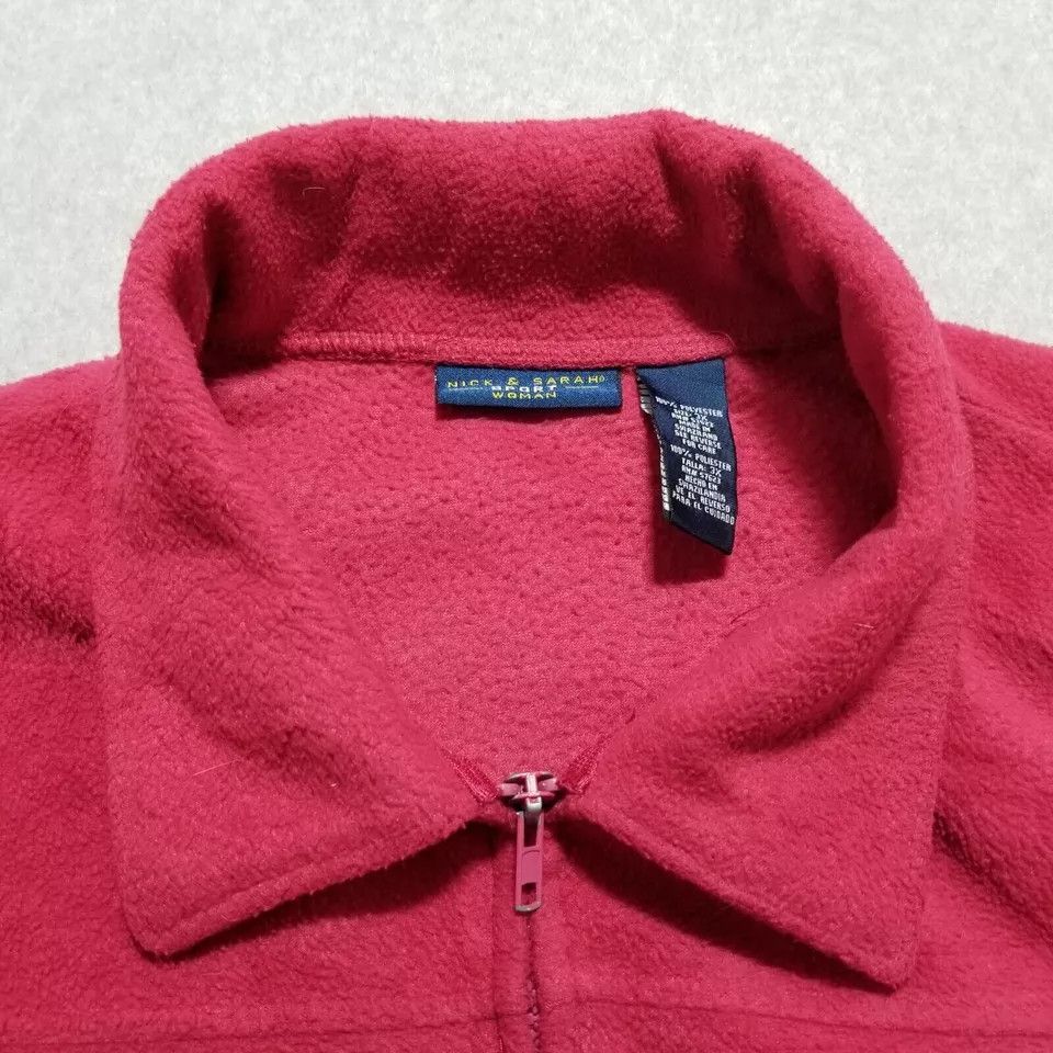 Other Nick & Sarah Fleece Jacket Womens 3X Pockets Full Zip Size ONE SIZE - 4 Thumbnail
