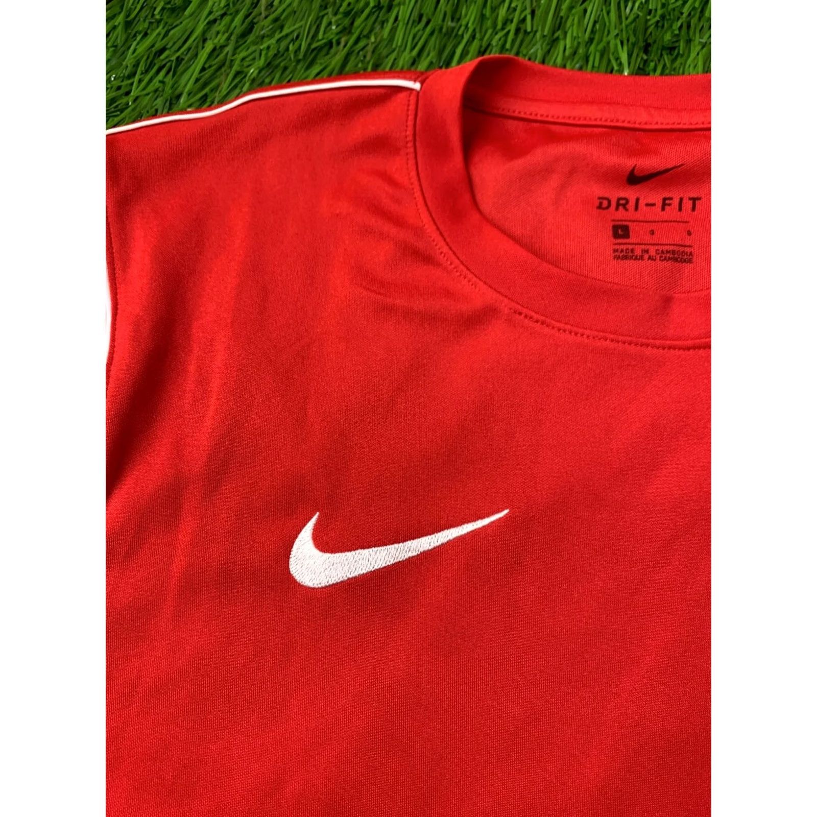 Nike Nike Dri-FIT Park Original 2020 Men Football Training Shirt Jersey Tee L Red and White Men Shirt Short Sleeve Football 2020 Nike Park Mens L Red Size US L / EU 52-54 / 3 - 3 Thumbnail