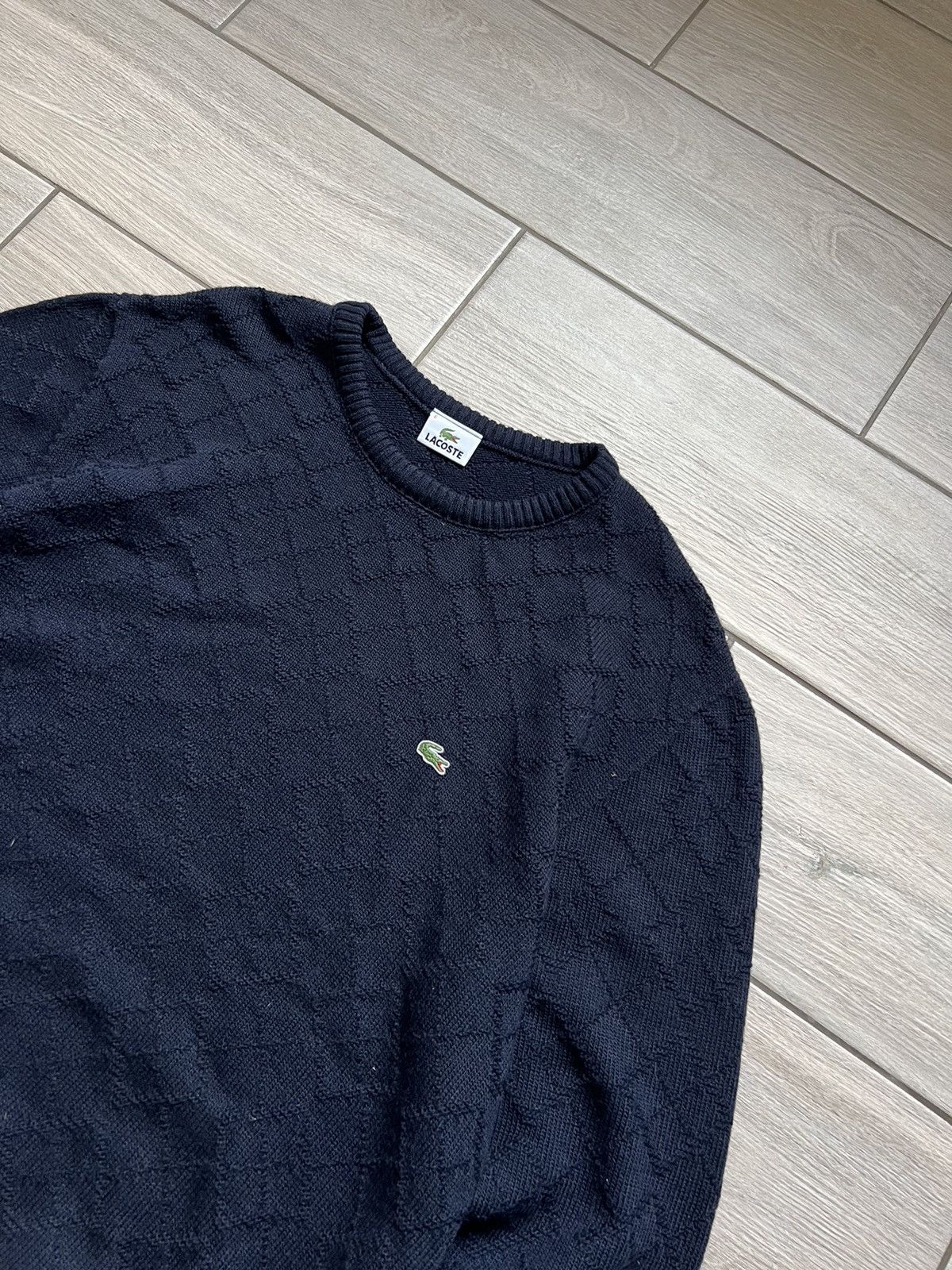 Lacoste Vintage Lacoste Sweater Wool Knit Baggy 90s France 🇫🇷 Size US XL / EU 56 / 4 - 4 Thumbnail