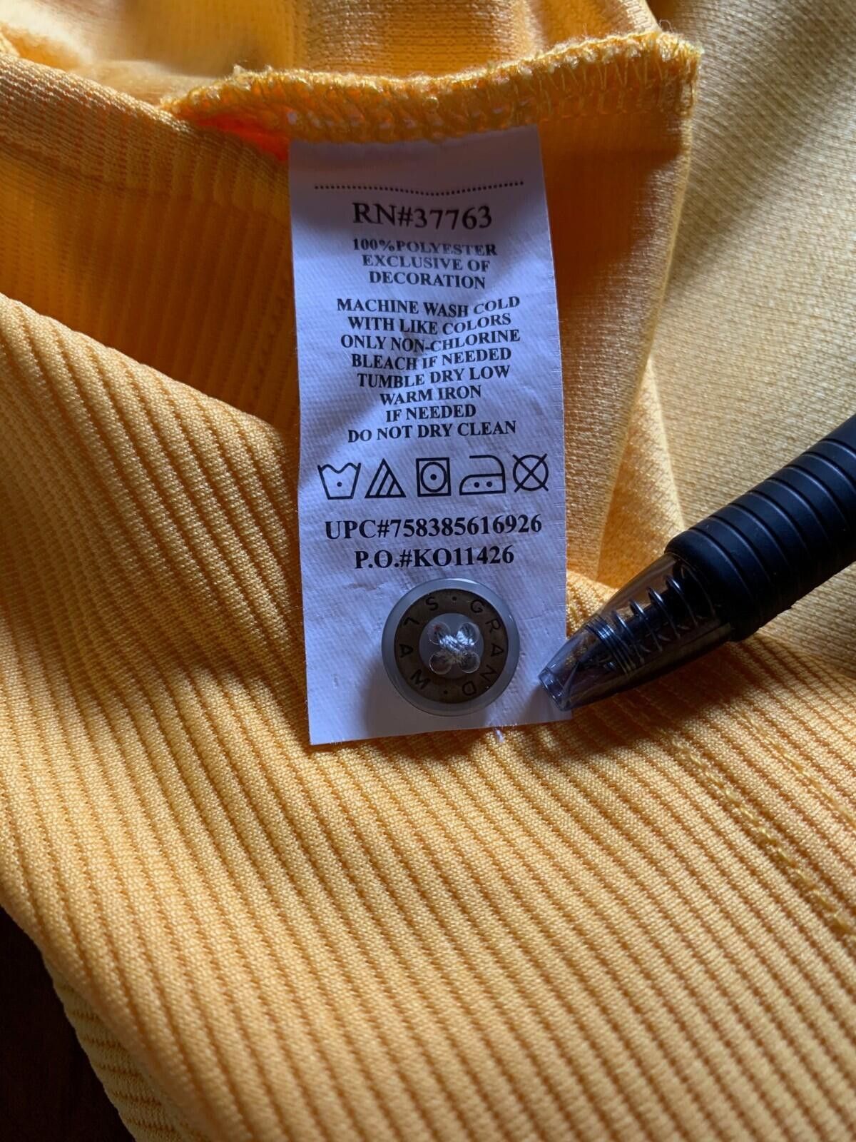 Grand Slam Men's 2XL Yellow Grand Slam Polo Shirt Size US XXL / EU 58 / 5 - 5 Thumbnail