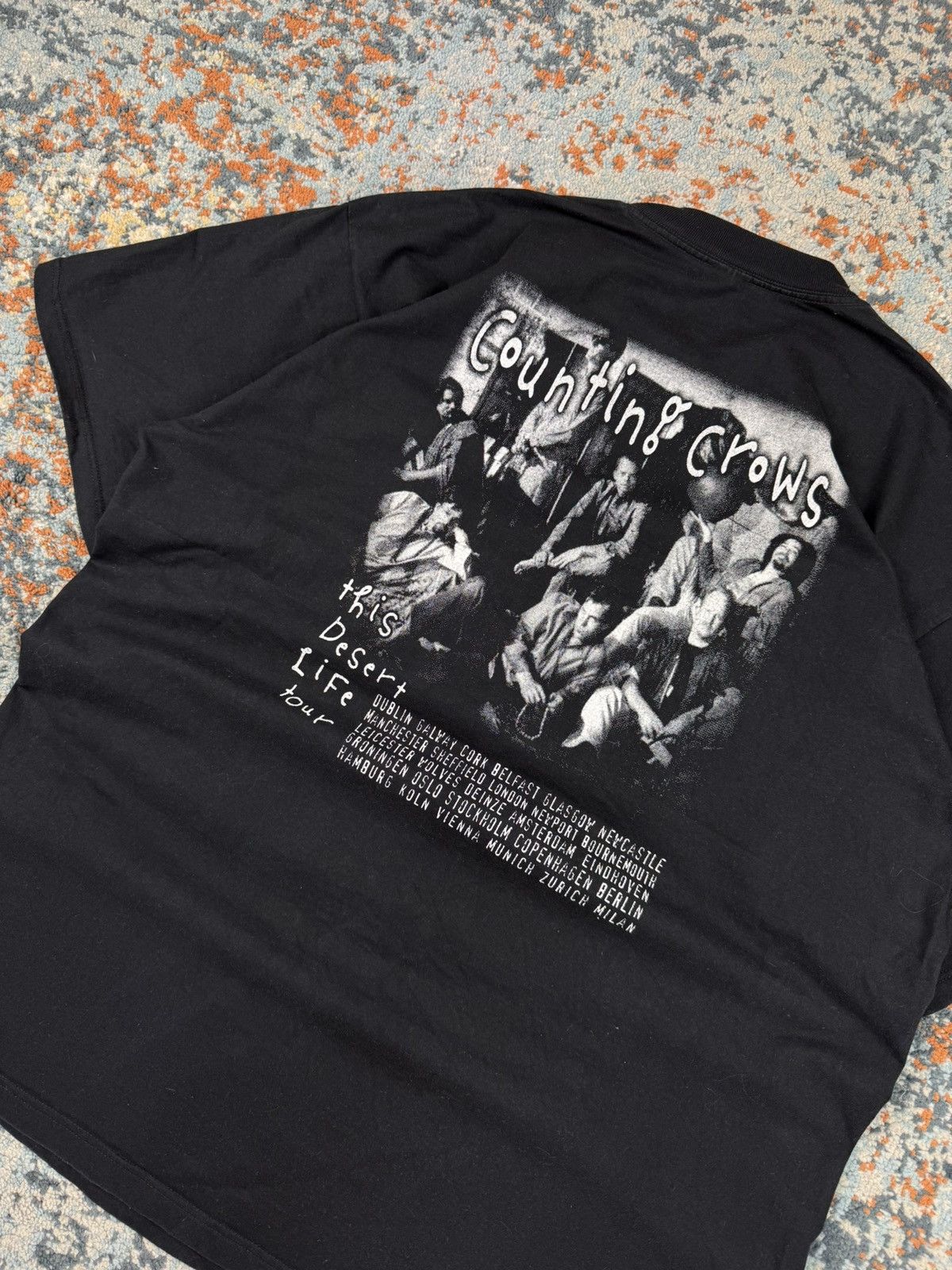 Band Tees × Vintage Vintage 90s Counting Crows this desert life tour graphic tee Size US XL / EU 56 / 4 - 6 Thumbnail