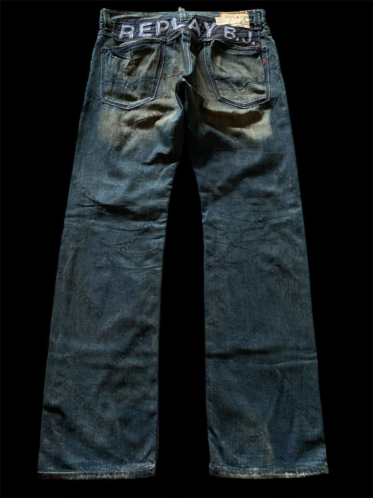 Hysteric Glamour × Japanese Brand × Tornado Mart 💥last call💥Baggy Jeans Vintage Japanese Replay Mud Rusty Size US 34 / EU 50 - 2 Thumbnail