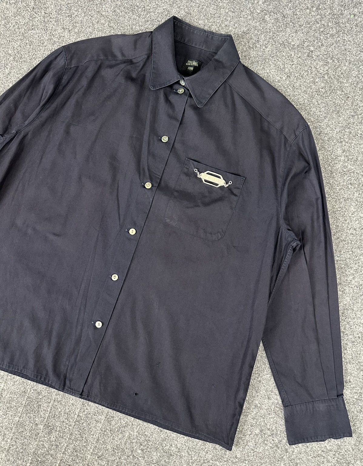 Jean Paul Gaultier Jean Paul Gaultier - Femme Button Up - Chest Pocket Emblem Size S / US 4 / IT 40 - 2 Thumbnail