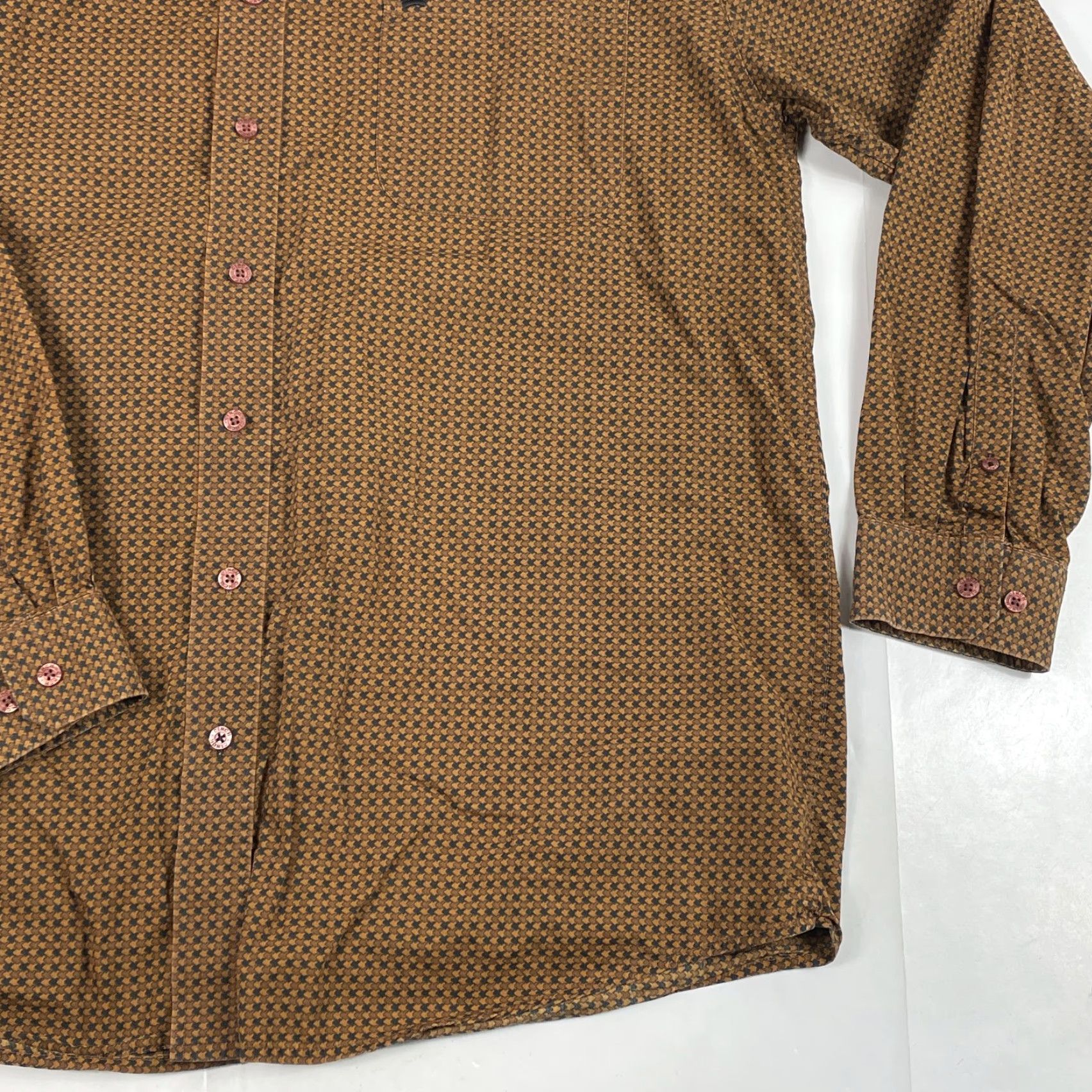 Vintage Cinch Shirt Mens Large Brown Button-Down Western Cowboy Rodeo Geometric Pattern Long Sleeve Casual Workwear Mens Size US L / EU 52-54 / 3 - 4 Thumbnail