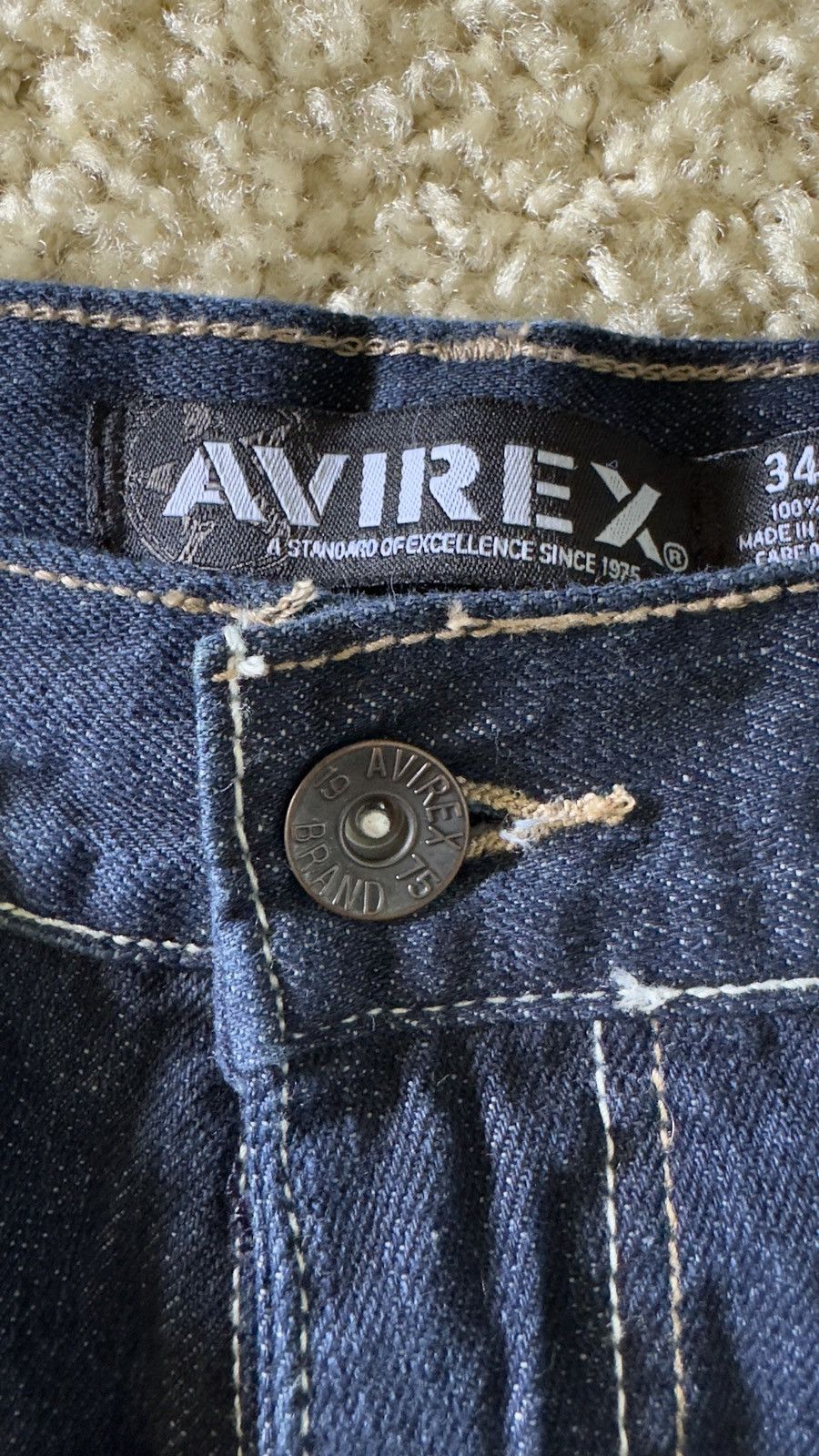 Avirex × Vintage AVIREX Jeans Size US 34 / EU 50 - 5 Thumbnail