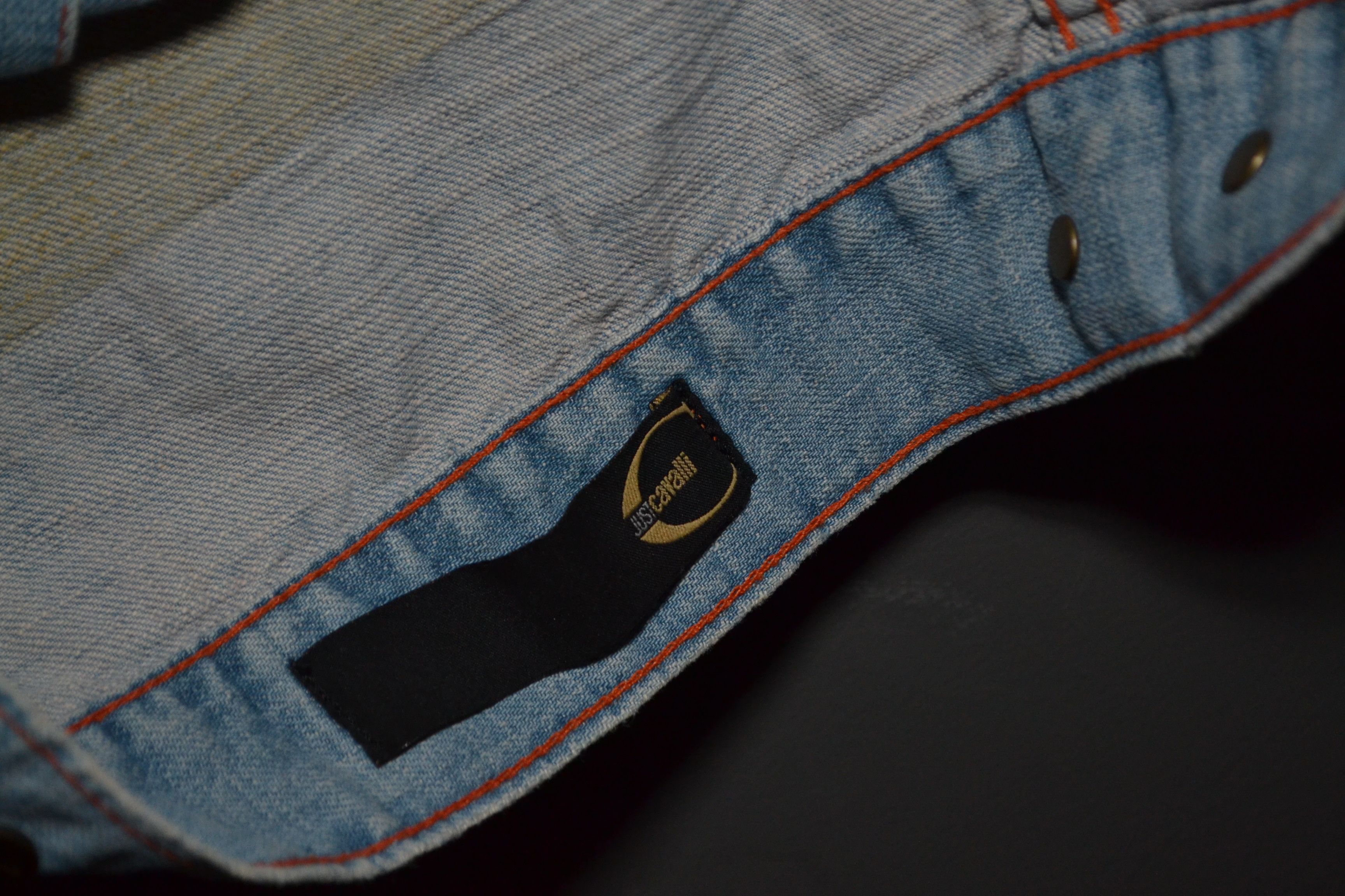 Just Cavalli Just Cavalli Vintage Jacket Rooster Print Bleached Denim S Size S / US 4 / IT 40 - 14 Thumbnail