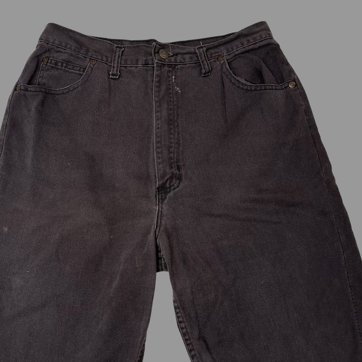 Vintage Vintage 90s black denim shorts Size US 30 / EU 46 - 2 Thumbnail