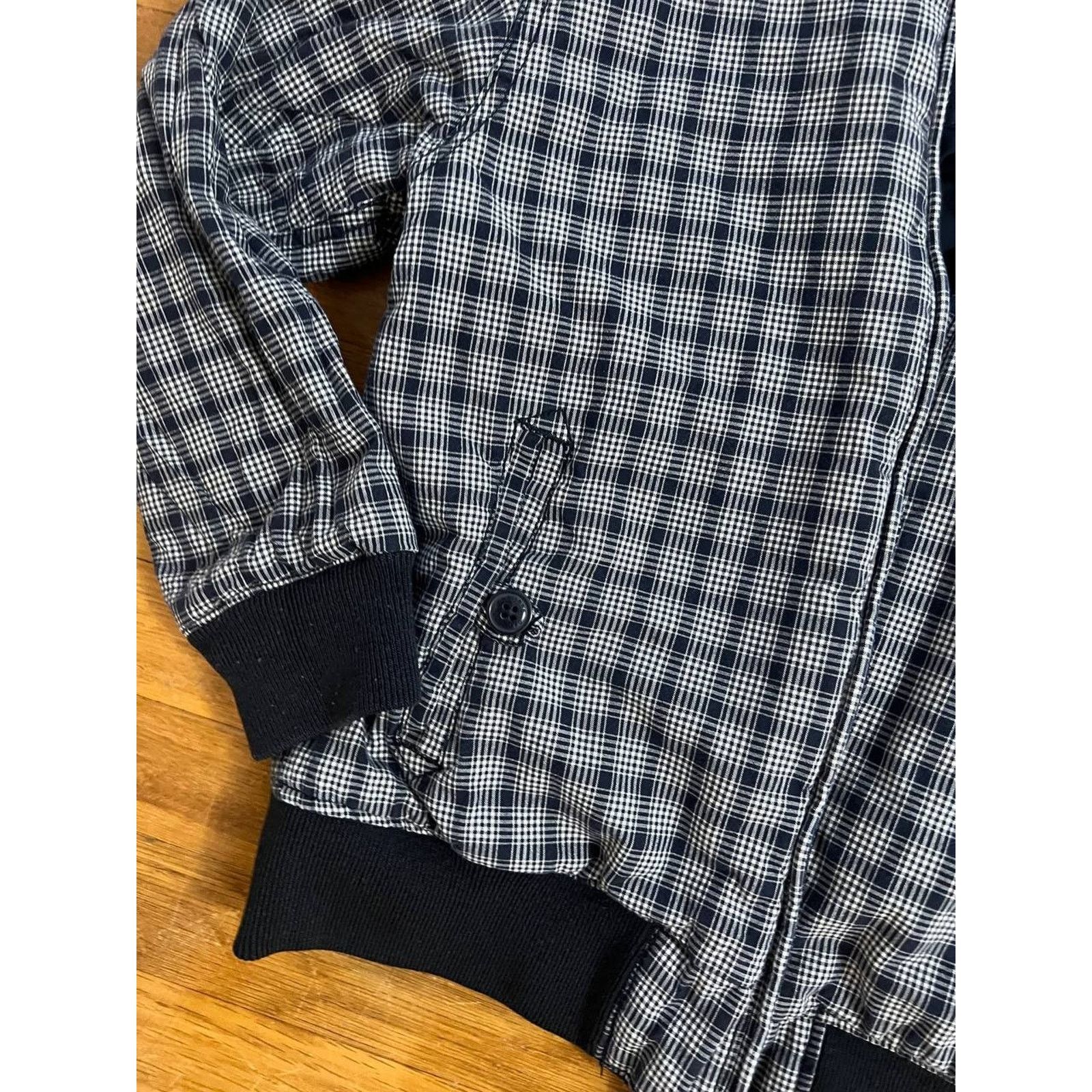 Gap Gap Full Zip Navy Reversible Plaid Pattern Size 8 A001956 Size ONE SIZE - 4 Thumbnail