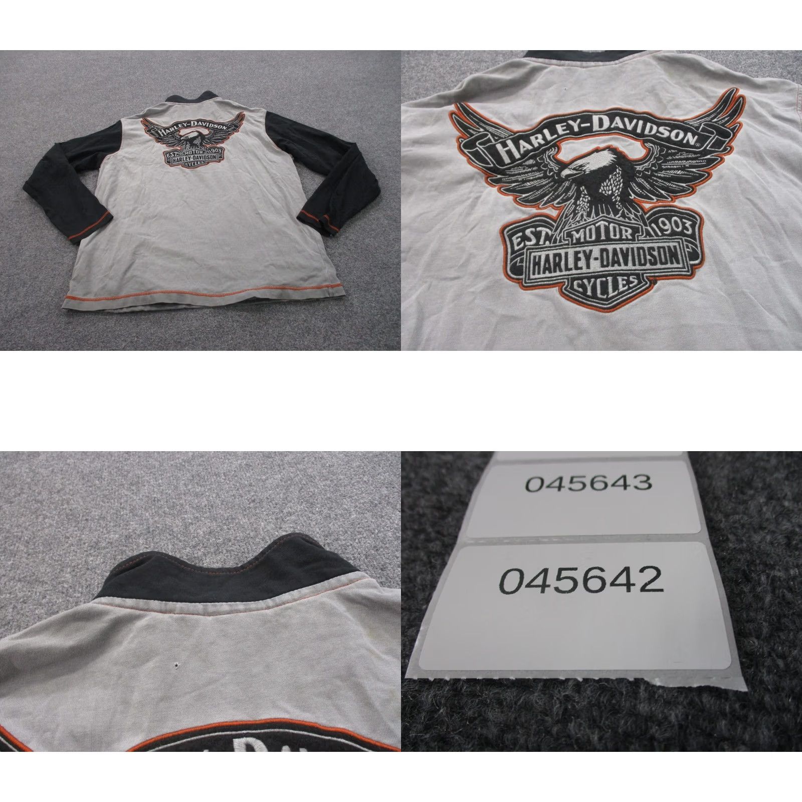 Harley Davidson Harley Davidson Jacket XL Gray Men Jumper Biker Riding Pullover Casual Logo Size US XL / EU 56 / 4 - 9 Thumbnail