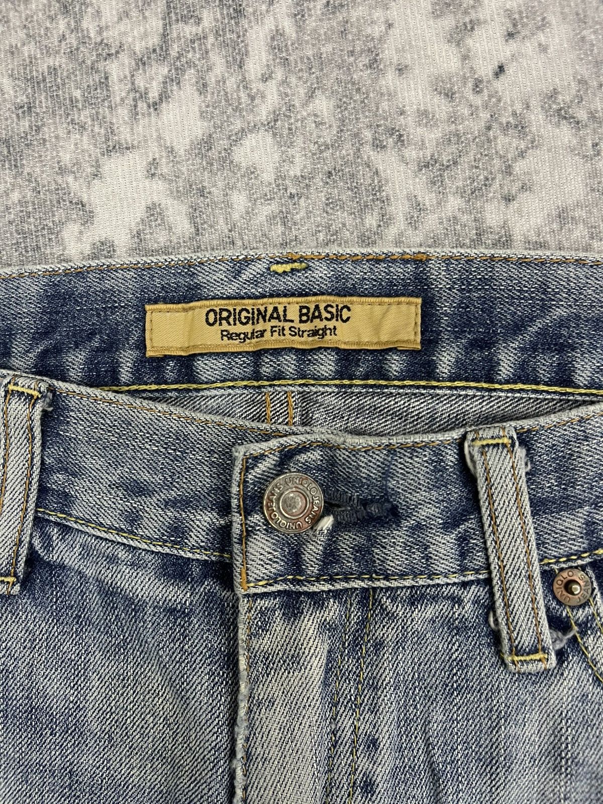 Uniqlo Vintage Uniqlo S002 Easy Fit Straight Distressed Denim Size US 31 - 5 Thumbnail