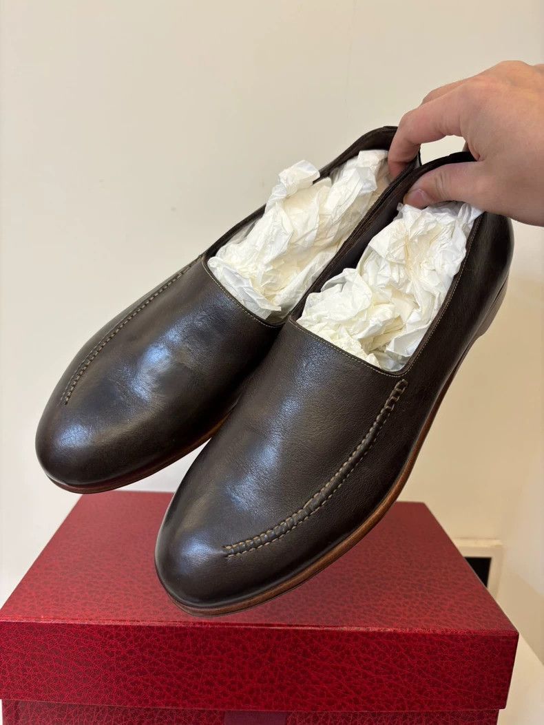 Loewe Elegant Leather Loafers for Everyday Wear- Size US 9.5 / EU 42-43 - 3 Thumbnail