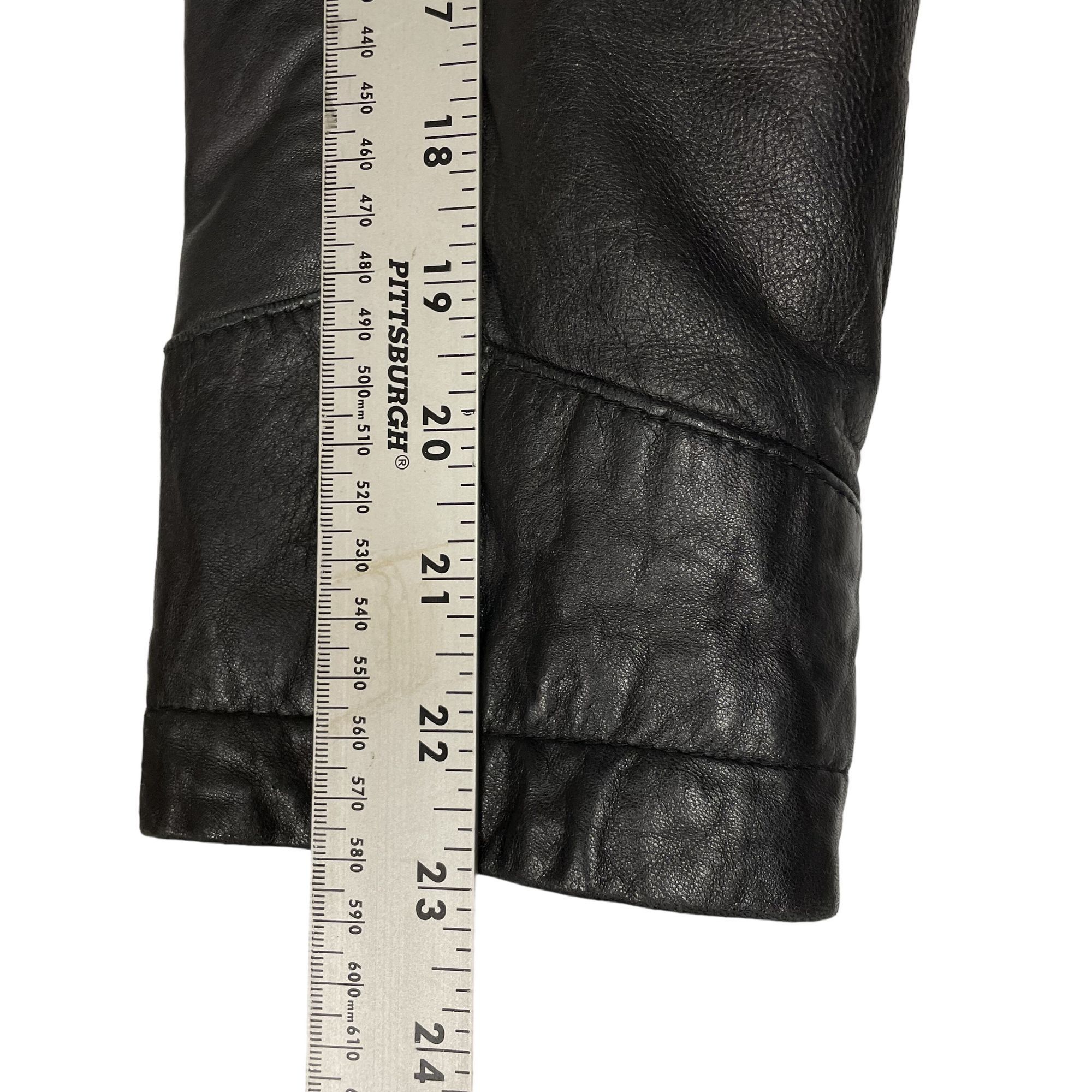 Express Vtg Express Black GLOVE Leather Btn Coat Thinsulate Jacket Size S / US 4 / IT 40 - 10 Thumbnail