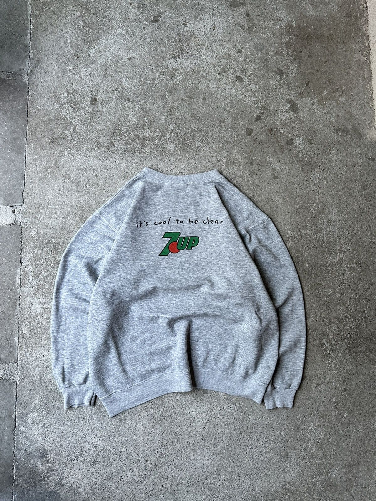 Pepsi 80s Vintage 7up PromoGraphic Sweatshirt Boxy Crewneck Size US 28 / EU 44 - 15 Thumbnail