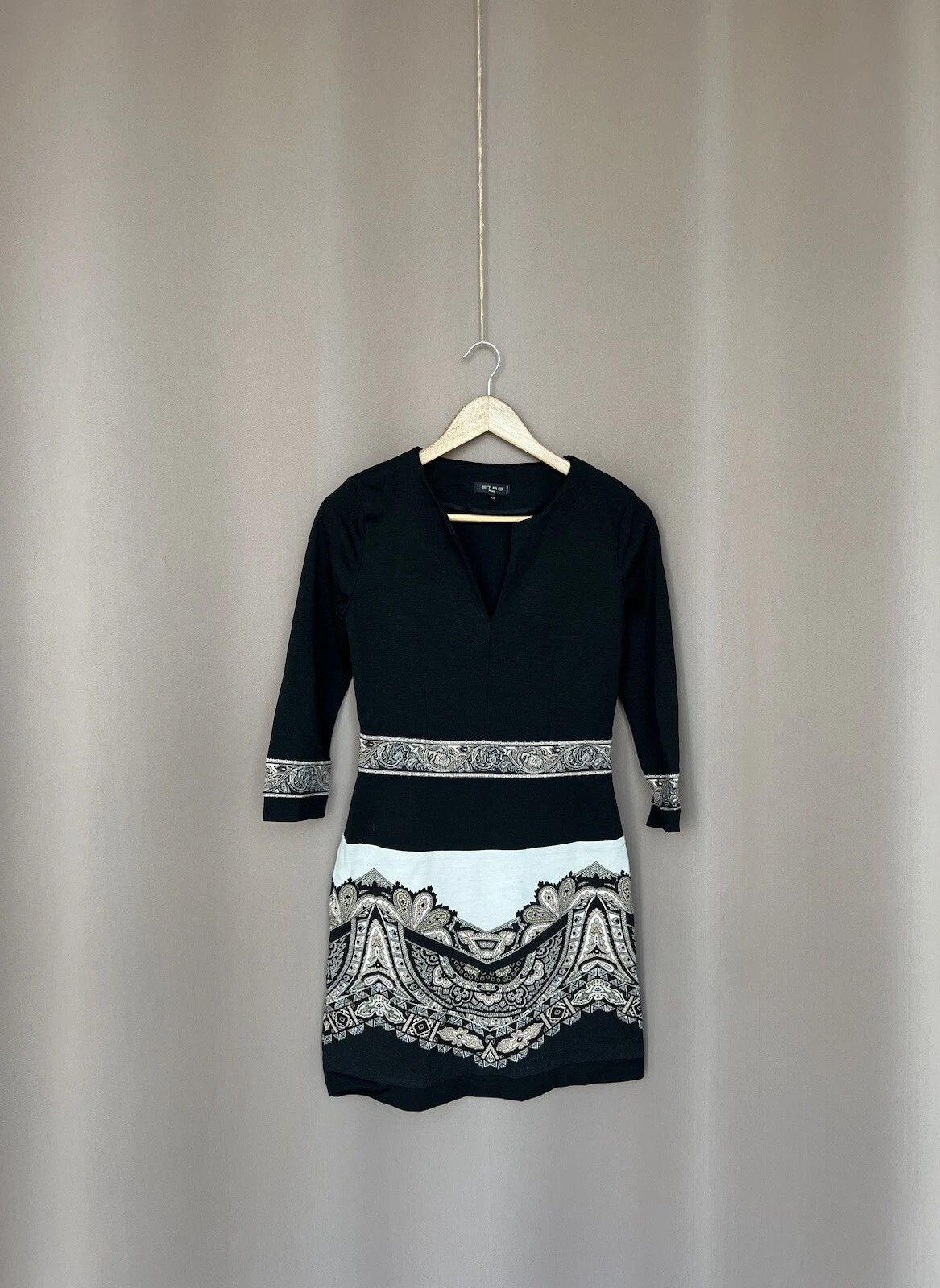 Etro Milano Viscosa/Wool Womens Midi Dress Size 44 or M