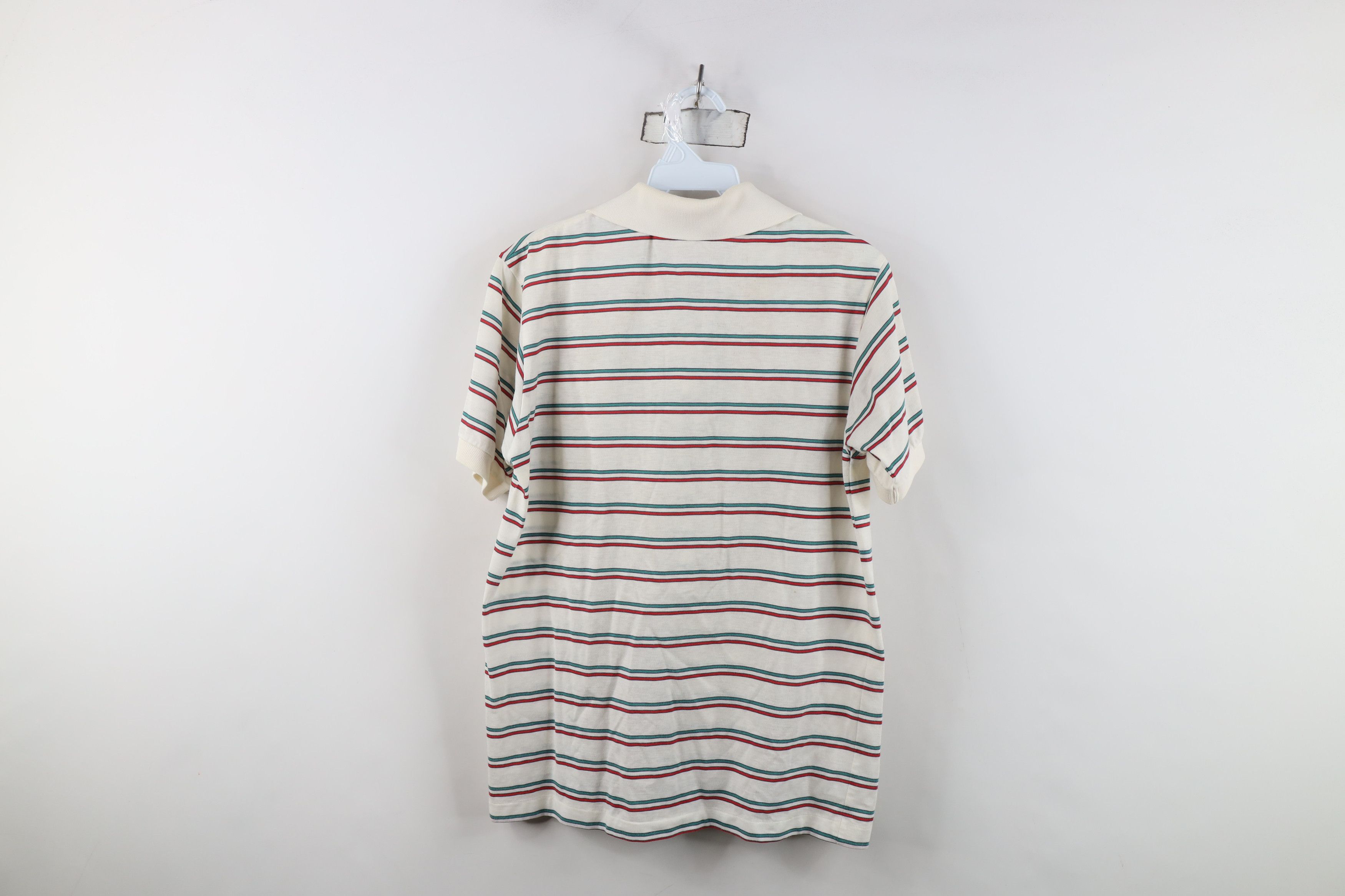 Vintage Vintage 70s 80s Streetwear Knit Striped Golf Polo Shirt Size US M / EU 48-50 / 2 - 14 Thumbnail
