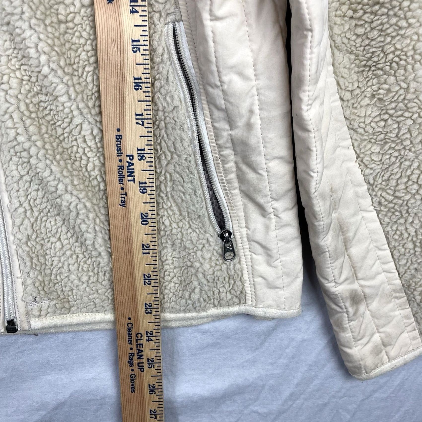 Patagonia Patagonia Jacket Womens Medium Beige Retro-X Deep Pile Fleece Zip Up Outdoor Size M / US 6-8 / IT 42-44 - 7 Thumbnail