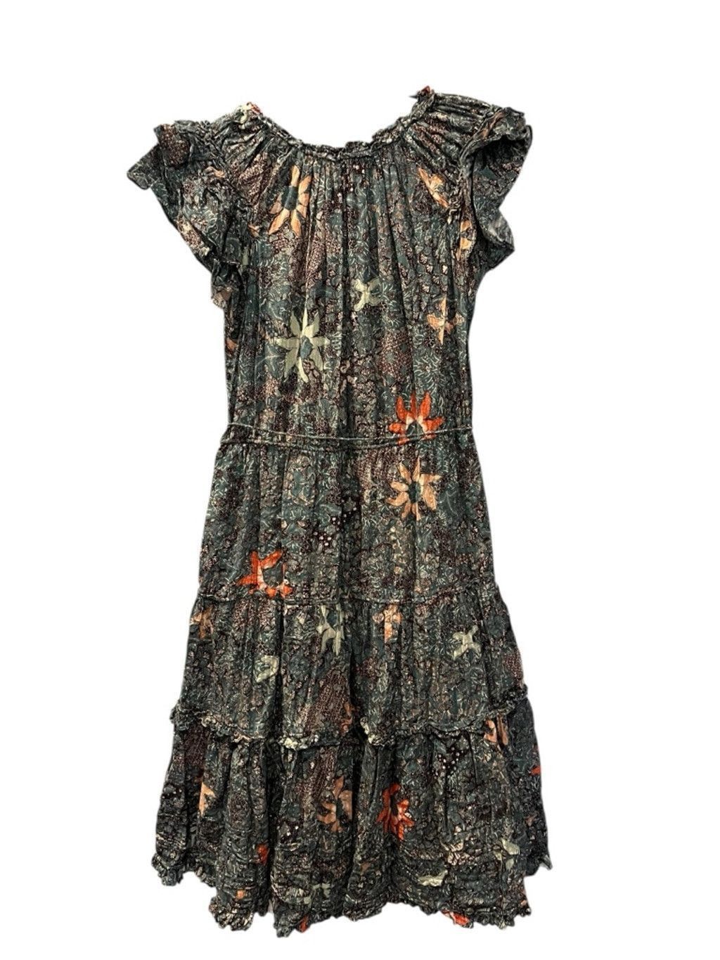 Ulla Johnson Ulla Johnson Rema Silk Floral Dress Size Medium Malachite Size M / US 6-8 / IT 42-44 - 5 Thumbnail