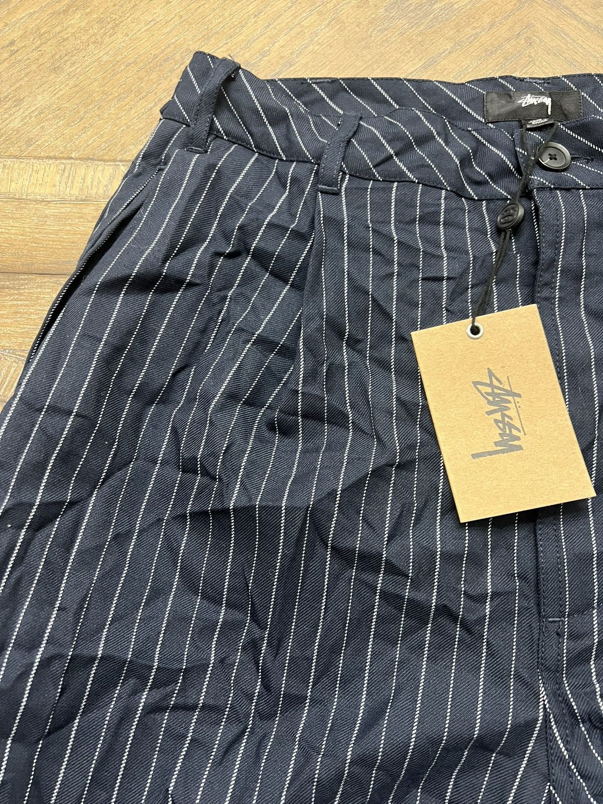 Stussy Stussy Stripe Volume Pleated Shorts Size US 30 / EU 46 - 3 Thumbnail