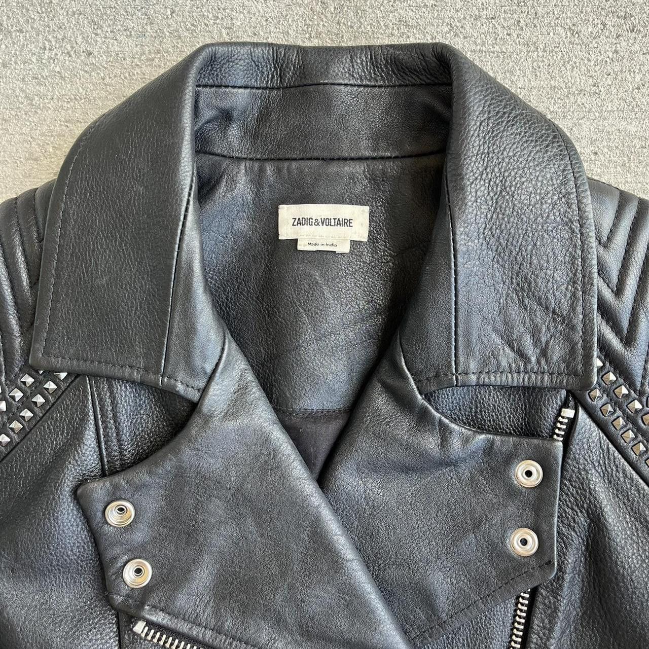 Zadig & Voltaire Zadig Voltaire Kawai Cuir Paint 100% Cow Leather Biker Size M / US 6-8 / IT 42-44 - 4 Thumbnail