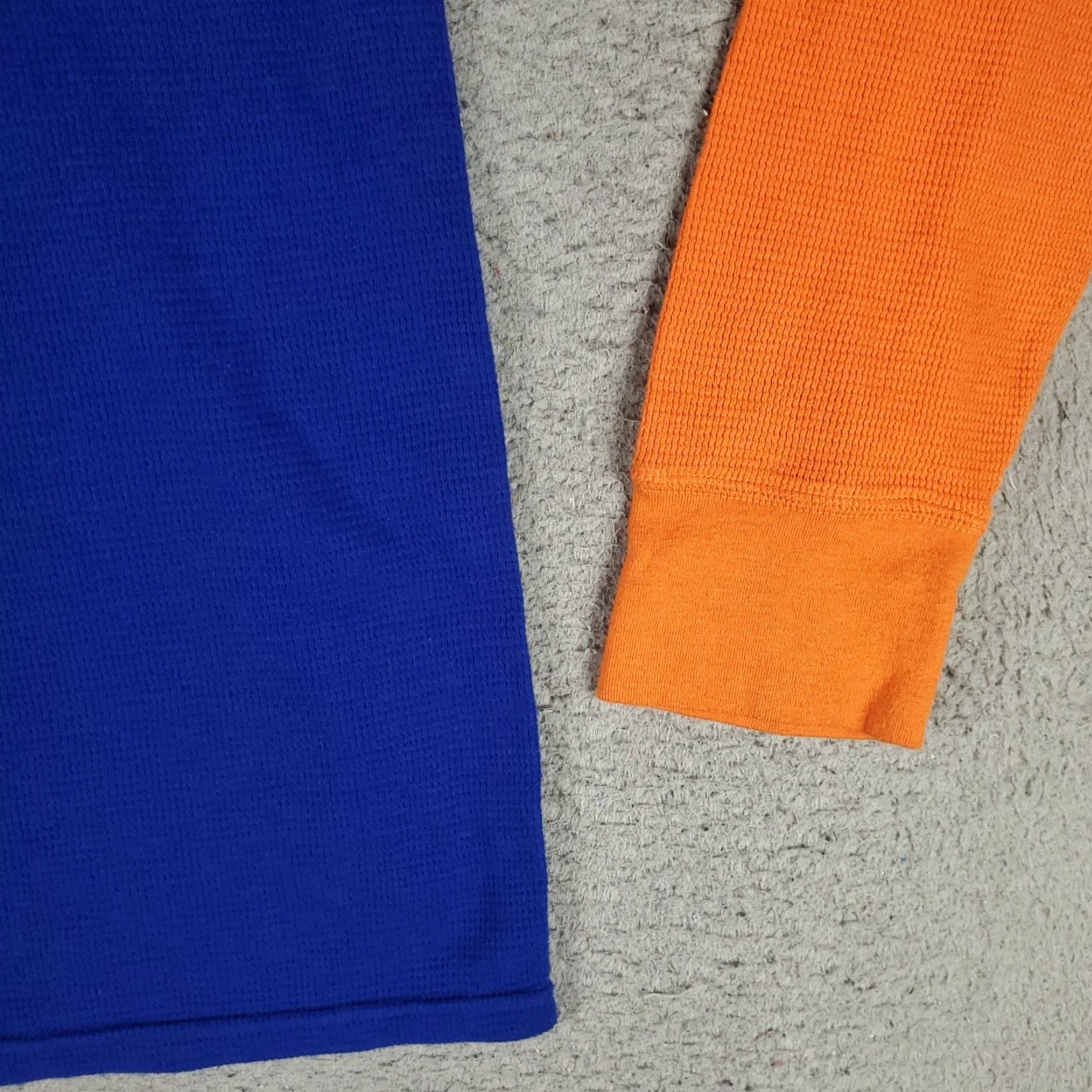 Ralph Lauren Ralph Lauren Colorblock Thermal T-Shirt Mens XL Blue Orange Long Sleeve Crew Neck Size US XL / EU 56 / 4 - 4 Thumbnail