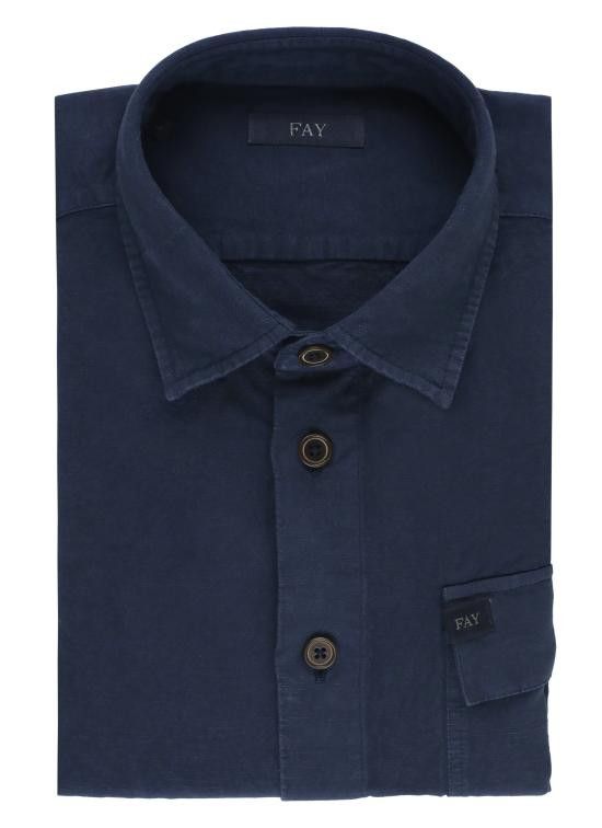 Fay FAY Men Long Tops NCMA150261TXBR U806 Blue Size US XL / EU 56 / 4 - 1 Thumbnail