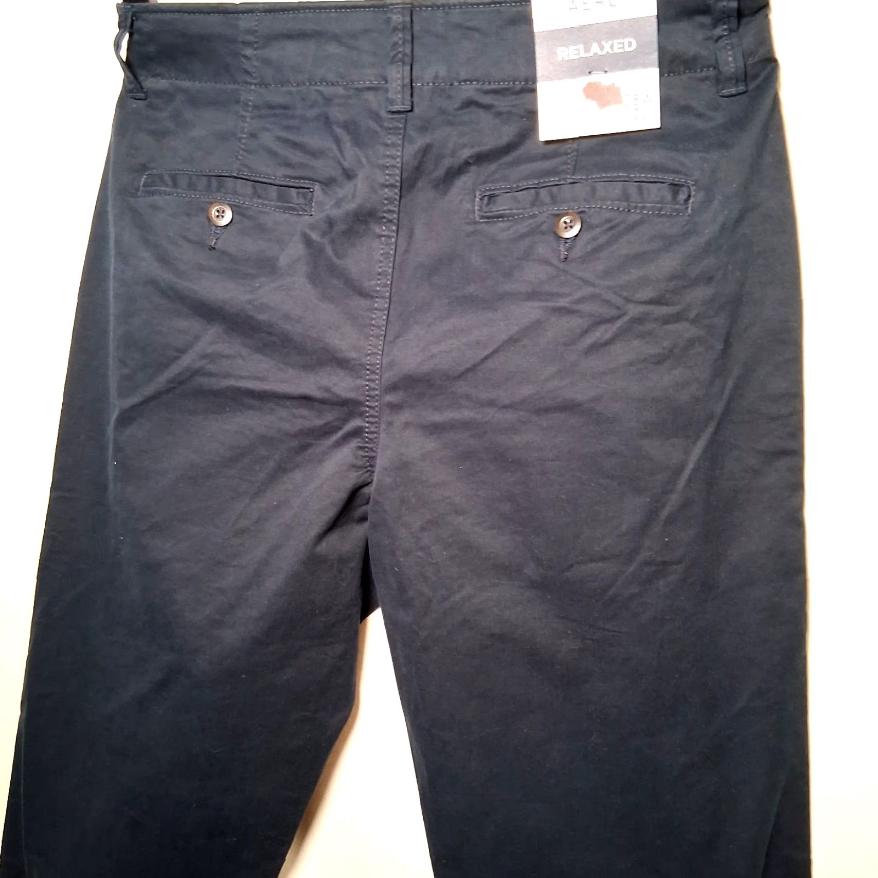 Vintage Aéropostale Chino Pants Men 28 x 32 Navy Blue Twill Relaxed Straight Front Pocket Button Zip Casual New Size US 28 / EU 44 - 3 Thumbnail