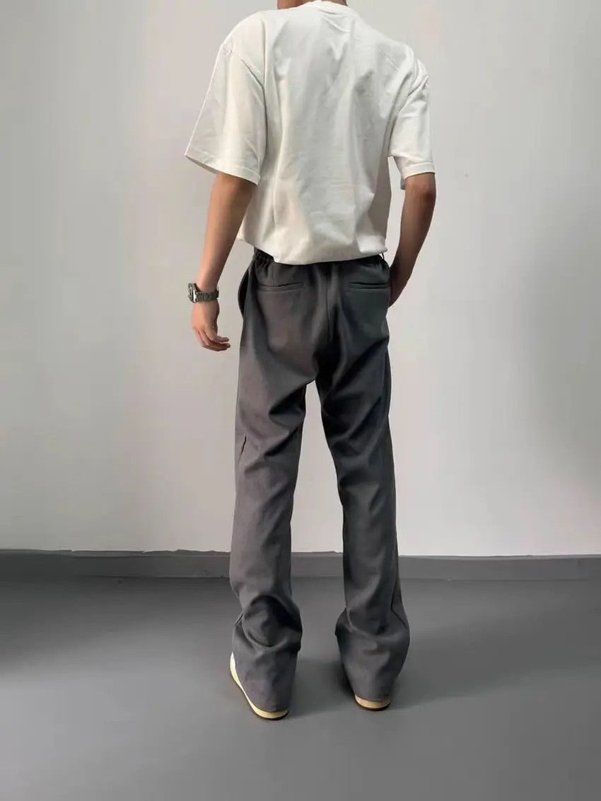 Designer × Japanese Brand baggy micro flare wide leg casual pants Size US 33 - 3 Thumbnail