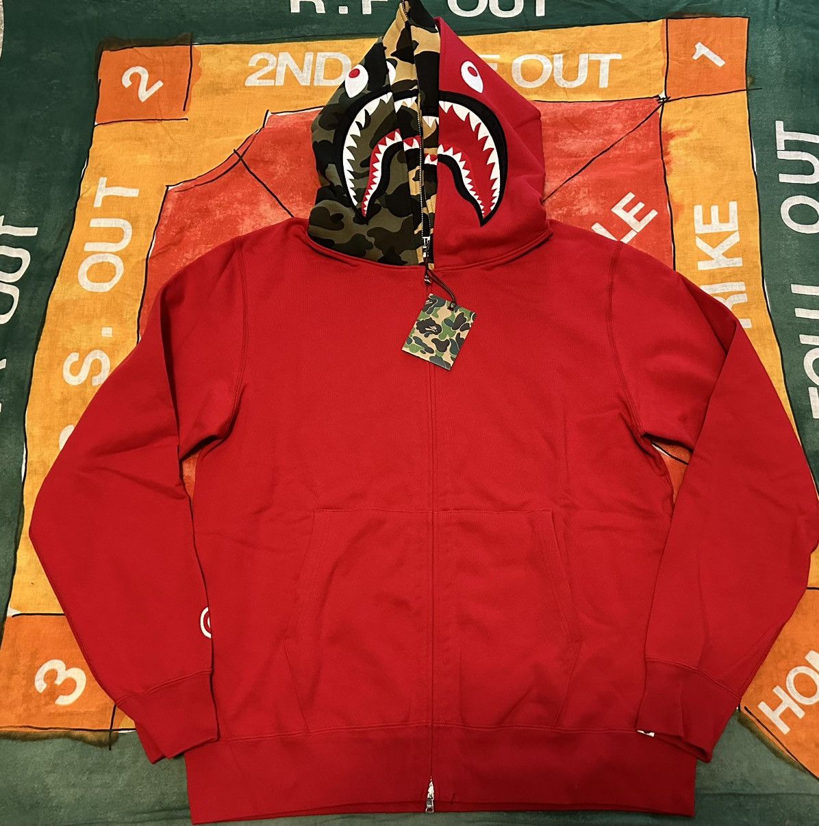 Bape BAPE shark full zip double hoodie Size US XXL / EU 58 / 5 - 1 Thumbnail