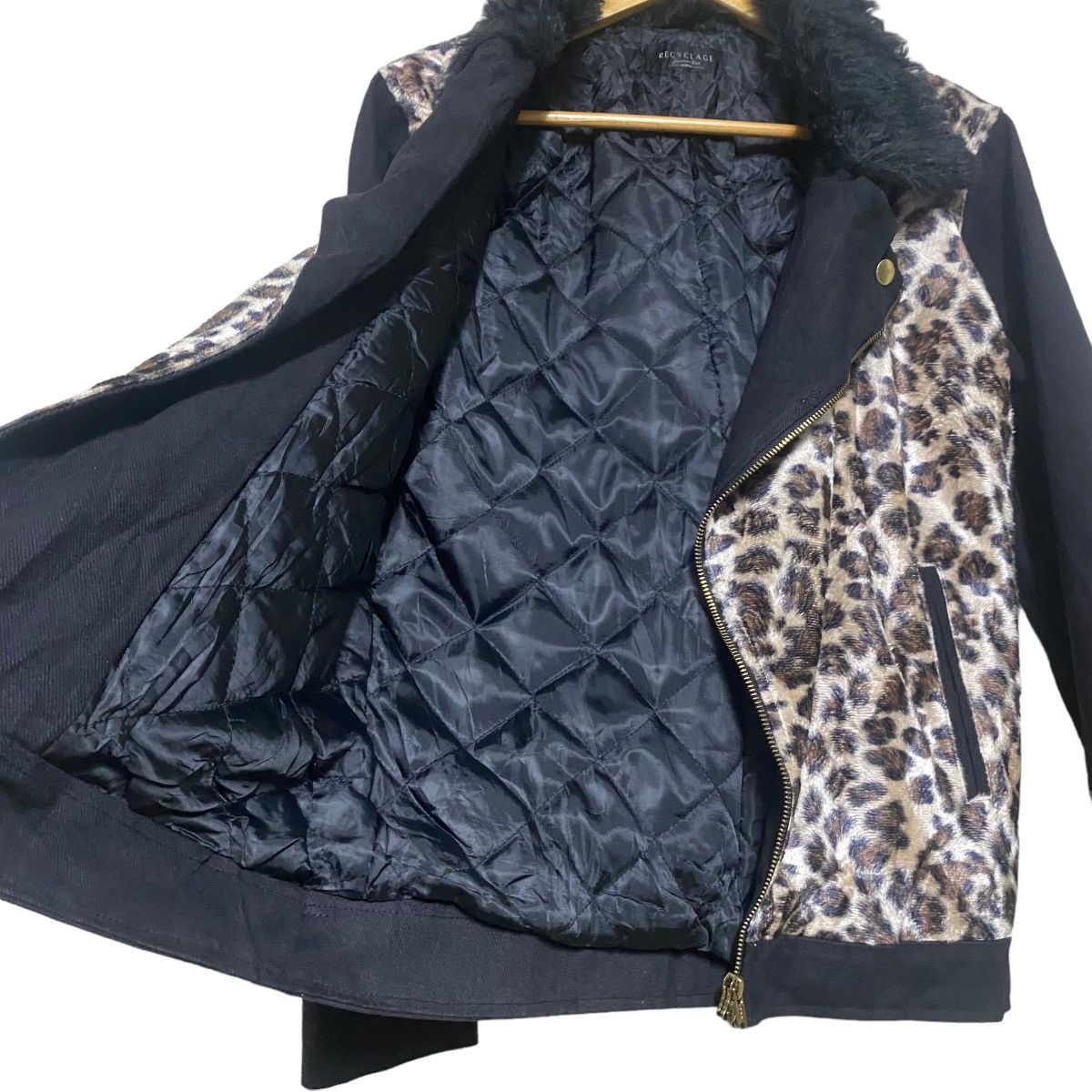 Japanese Brand Japanese Beast Recyclage Leopard Double Collar Jacket Size M / US 6-8 / IT 42-44 - 13 Thumbnail
