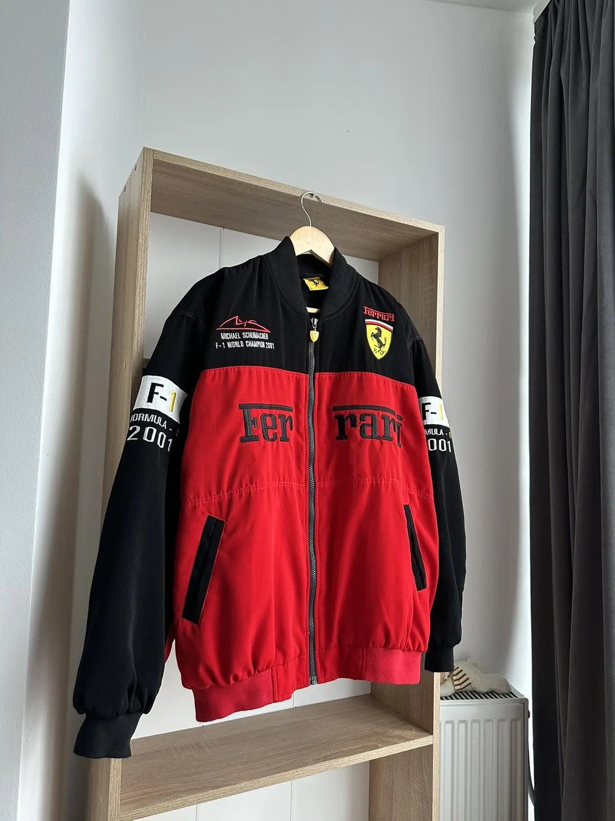 Ferrari × Formula 1 Vintage Ferrari Racing Red Formula Uno Jacket Size US M / EU 48-50 / 2 - 2 Thumbnail