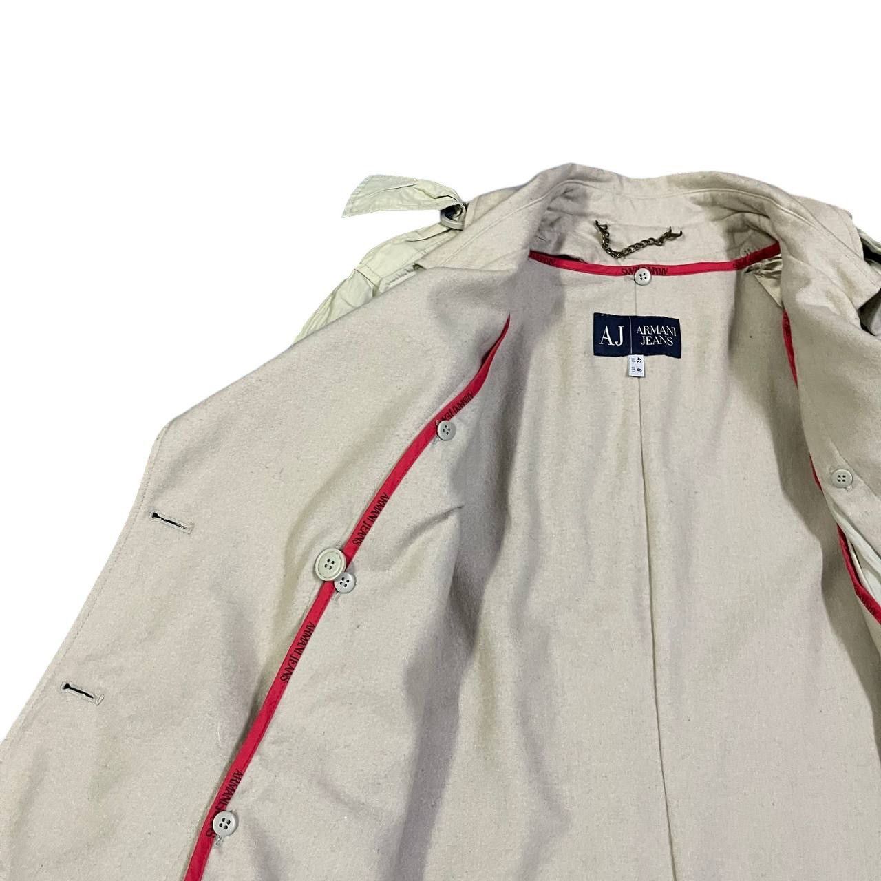 Armani Vintage AJ Armani Jeans Trench Coat Double Breasted Size M / US 6-8 / IT 42-44 - 9 Thumbnail