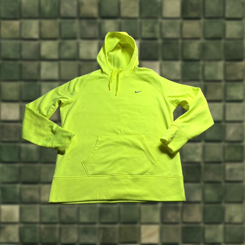 Nike Nike Therma Fit Hoodie Mens XL Bright Yellow Neon Athletic Thumbholes Hoodie Mens XL Yellow Neon Olympic? Size US XL / EU 56 / 4 - 1 Thumbnail