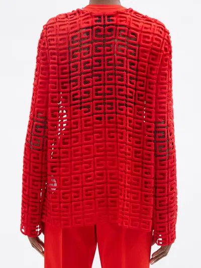 Givenchy o1y0925 Sweater in Red Size S / US 4 / IT 40 - 3 Thumbnail