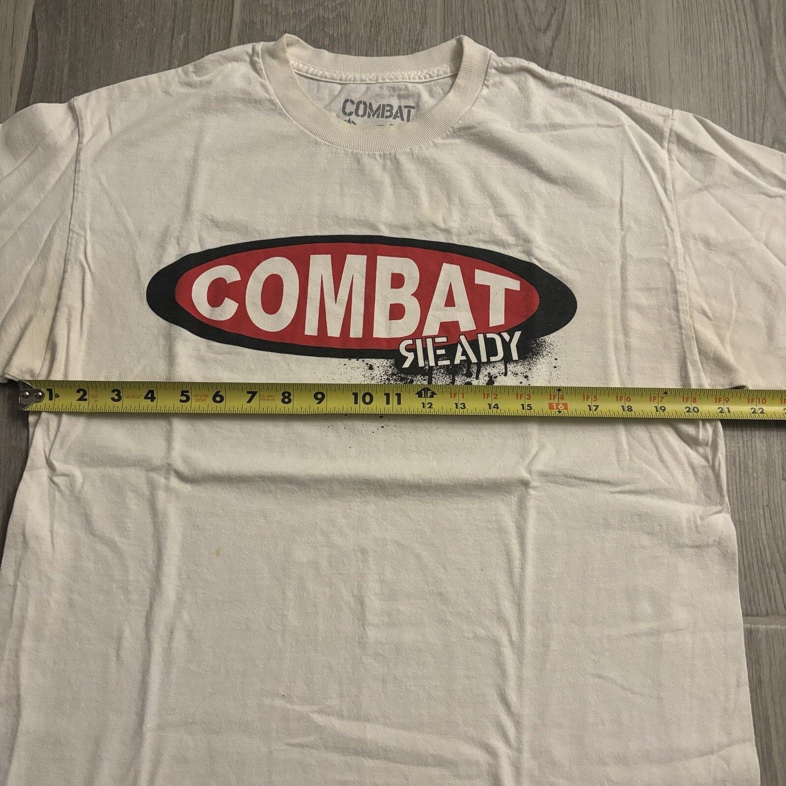 Other Combat Ready Men’s Large Cotton White Graphic Shirt Size US L / EU 52-54 / 3 - 7 Thumbnail