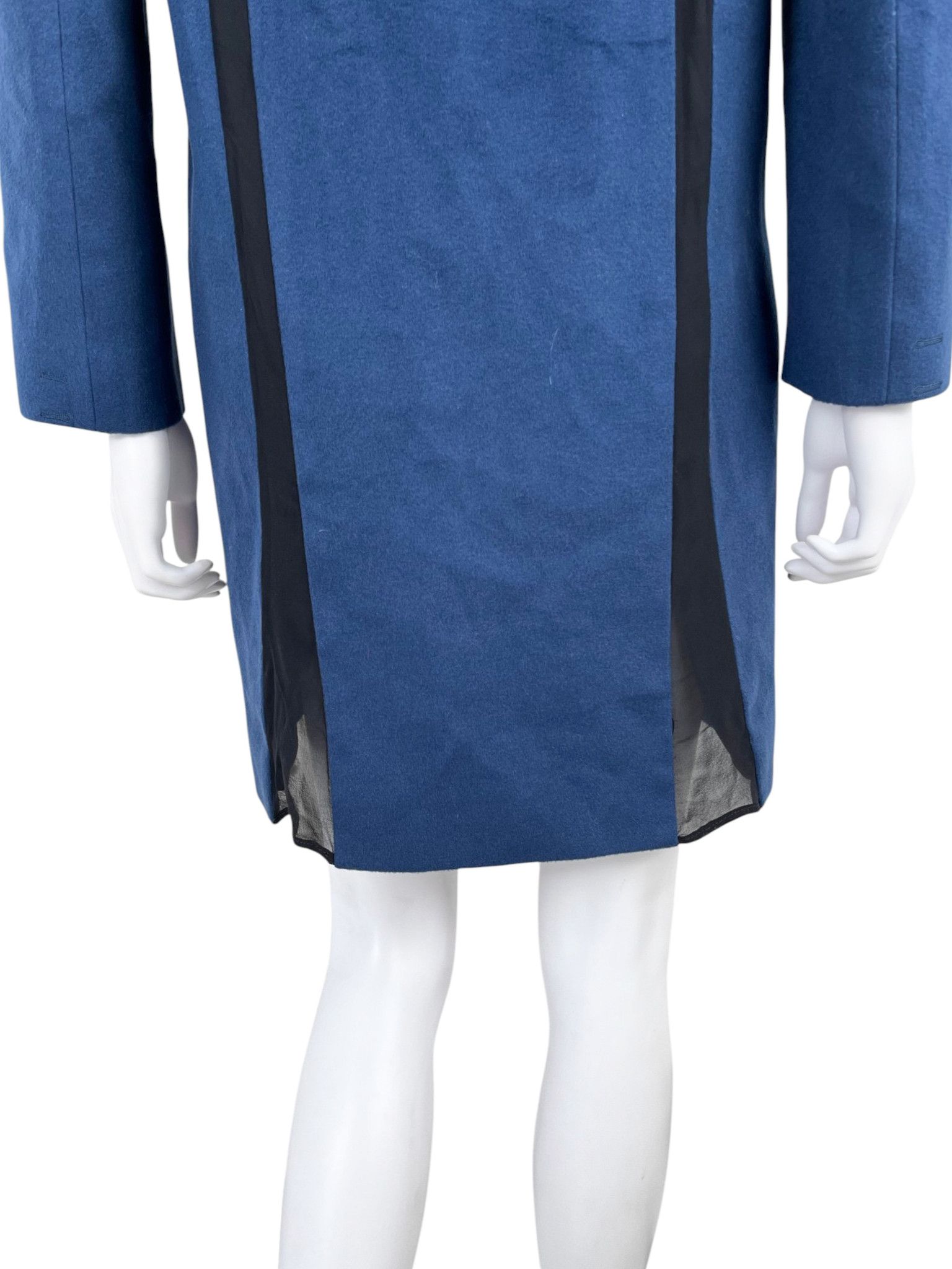 John Galliano John Galliano Paris Mid 1990's Blue Wool & Organza Coat Size S / US 4 / IT 40 - 8 Thumbnail