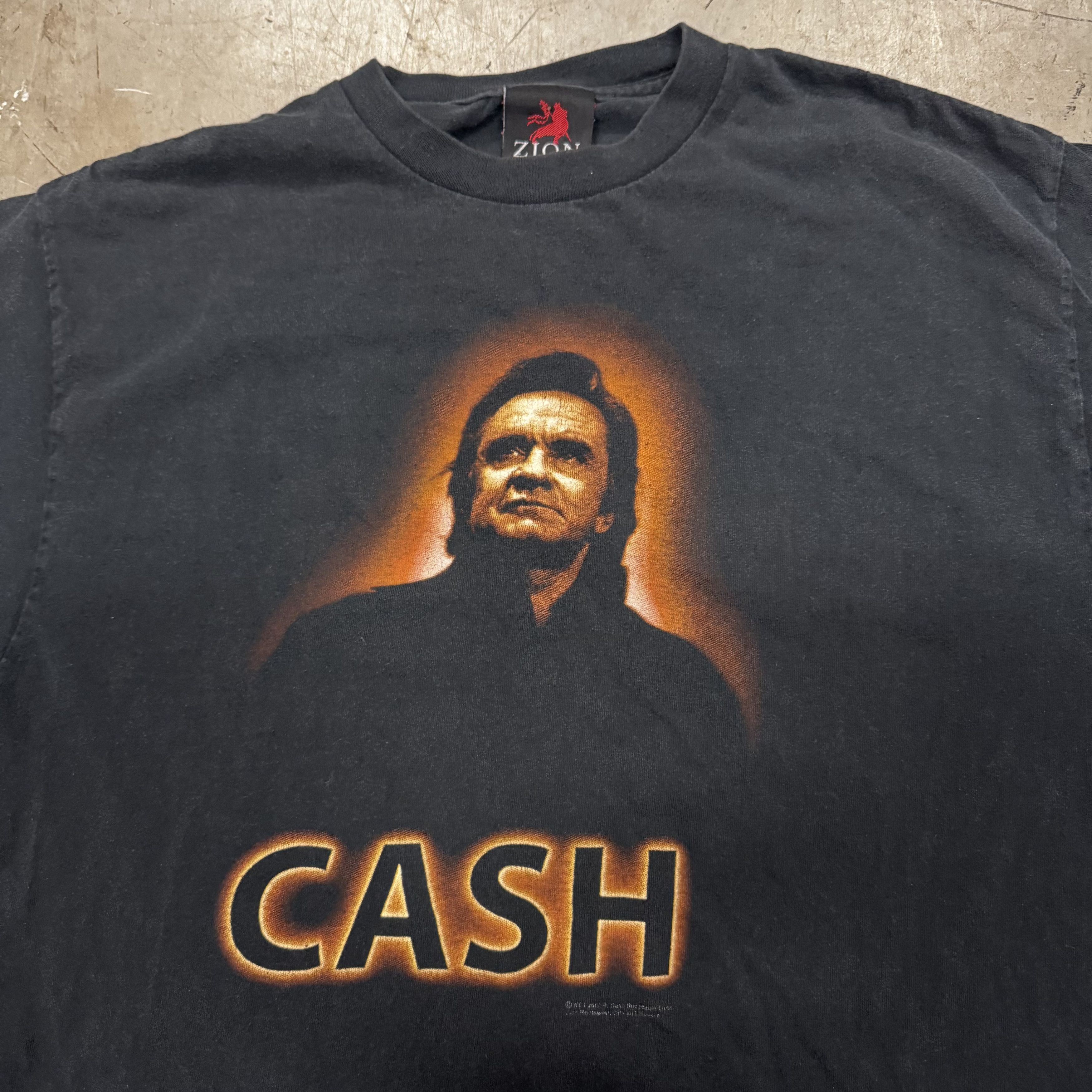 Band Tees × Vintage × Zion Rootswear VTG Y2K Faded Johnny Cash Zion Graphic T Shirt Band Rock Size US L / EU 52-54 / 3 - 3 Thumbnail