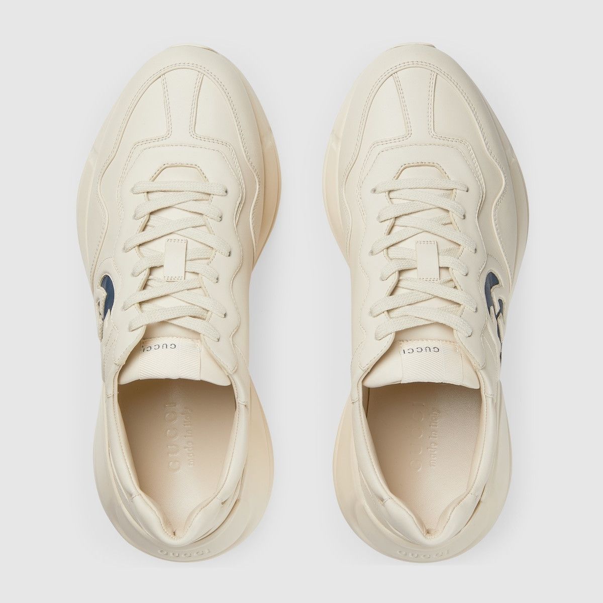 Gucci o1loc1c0625 Interlocking G Rhyton Sneakers in Ivory Size US 7.5 / EU 40-41 - 5 Thumbnail
