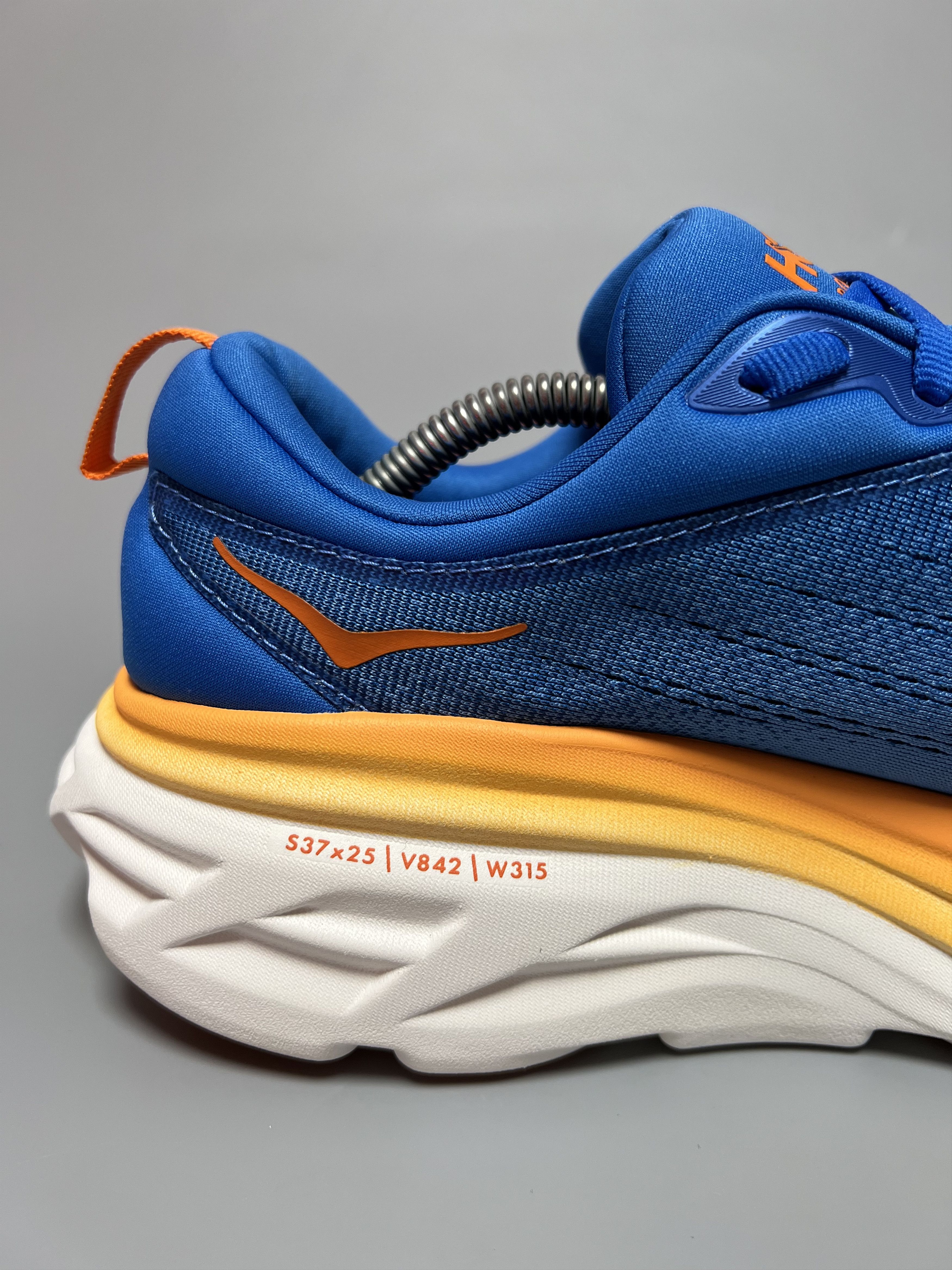Hoka 9.5D Hoka One One Bondi 8 Men's Running Shoes Gym Walking Size US 9.5 / EU 42-43 - 6 Thumbnail