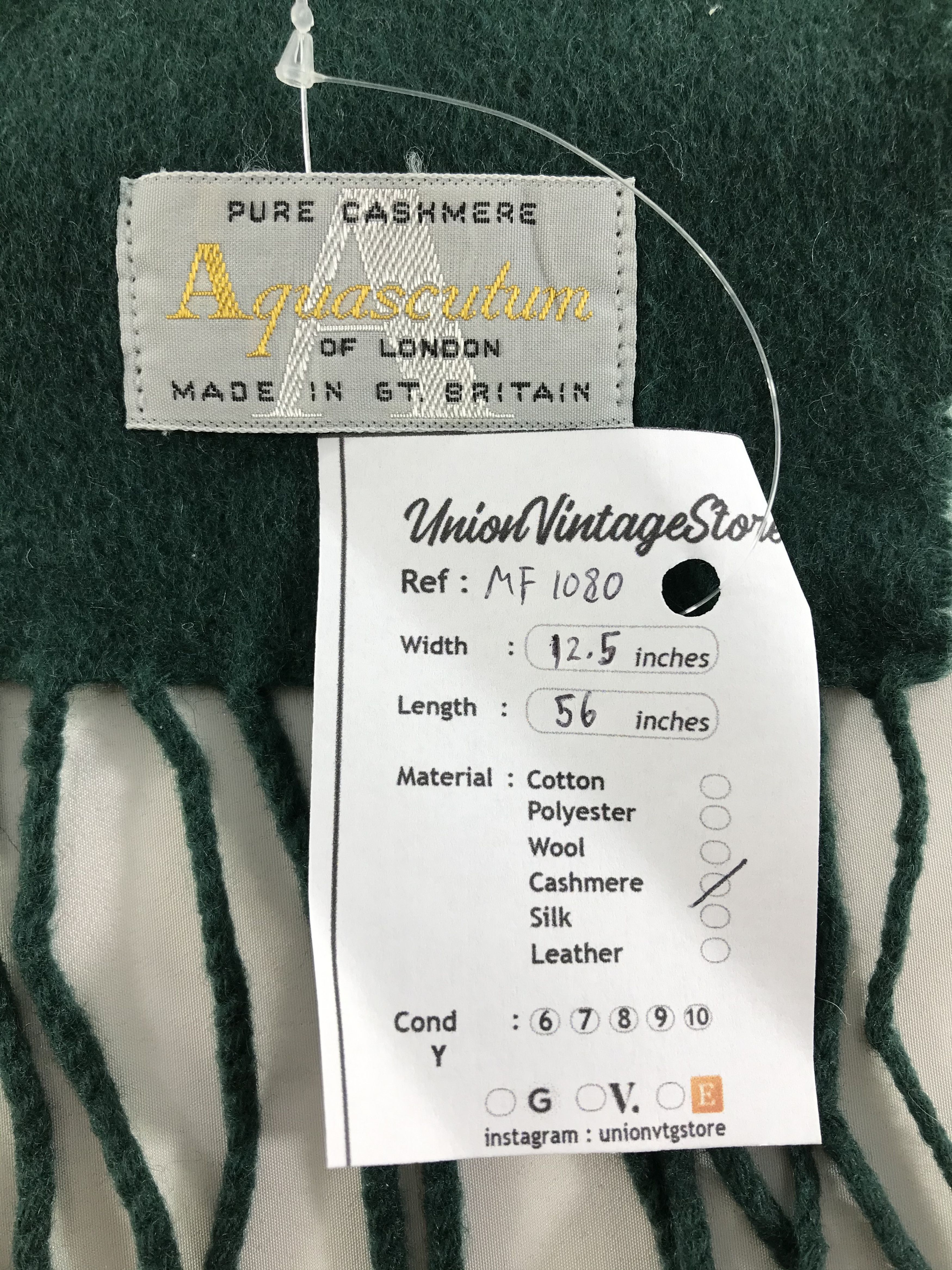 Aquascutum Vintage Aquascutum Scarf/Muffler/Neckwear MF1080 Size ONE SIZE - 5 Thumbnail