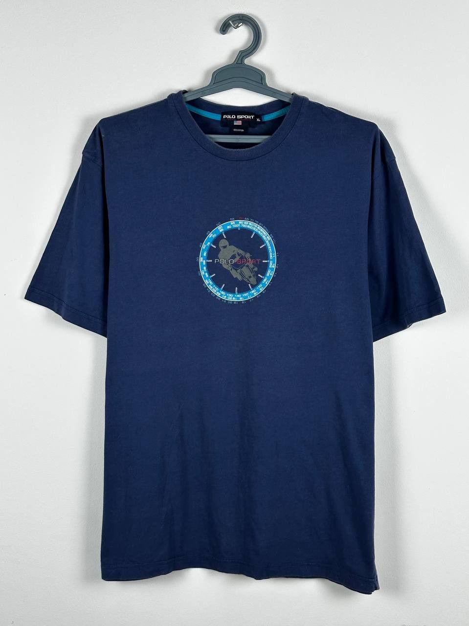 Polo Ralph Lauren × Ralph Lauren × Vintage Vintage Polo Sport Moto Printed T-Shirt Rare Size US XL / EU 56 / 4 - 2 Thumbnail